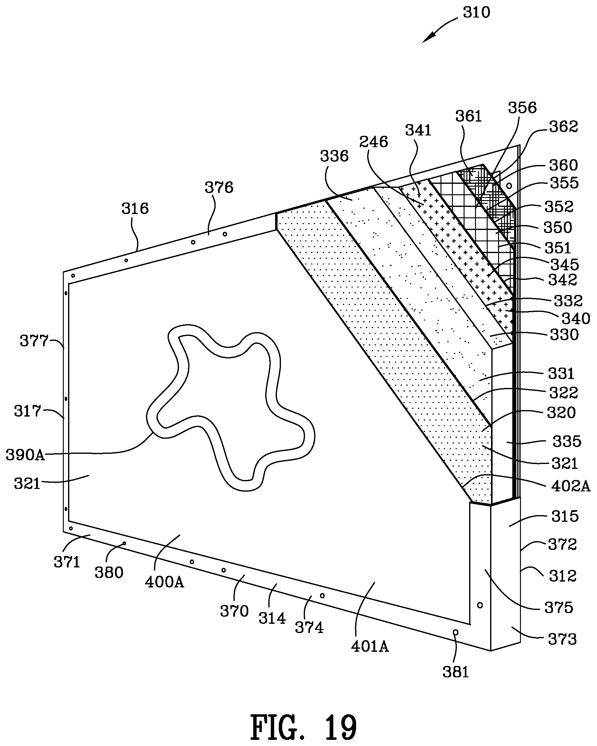 Patent US12455145 Figure 15 – Ballistic sound reducing panel