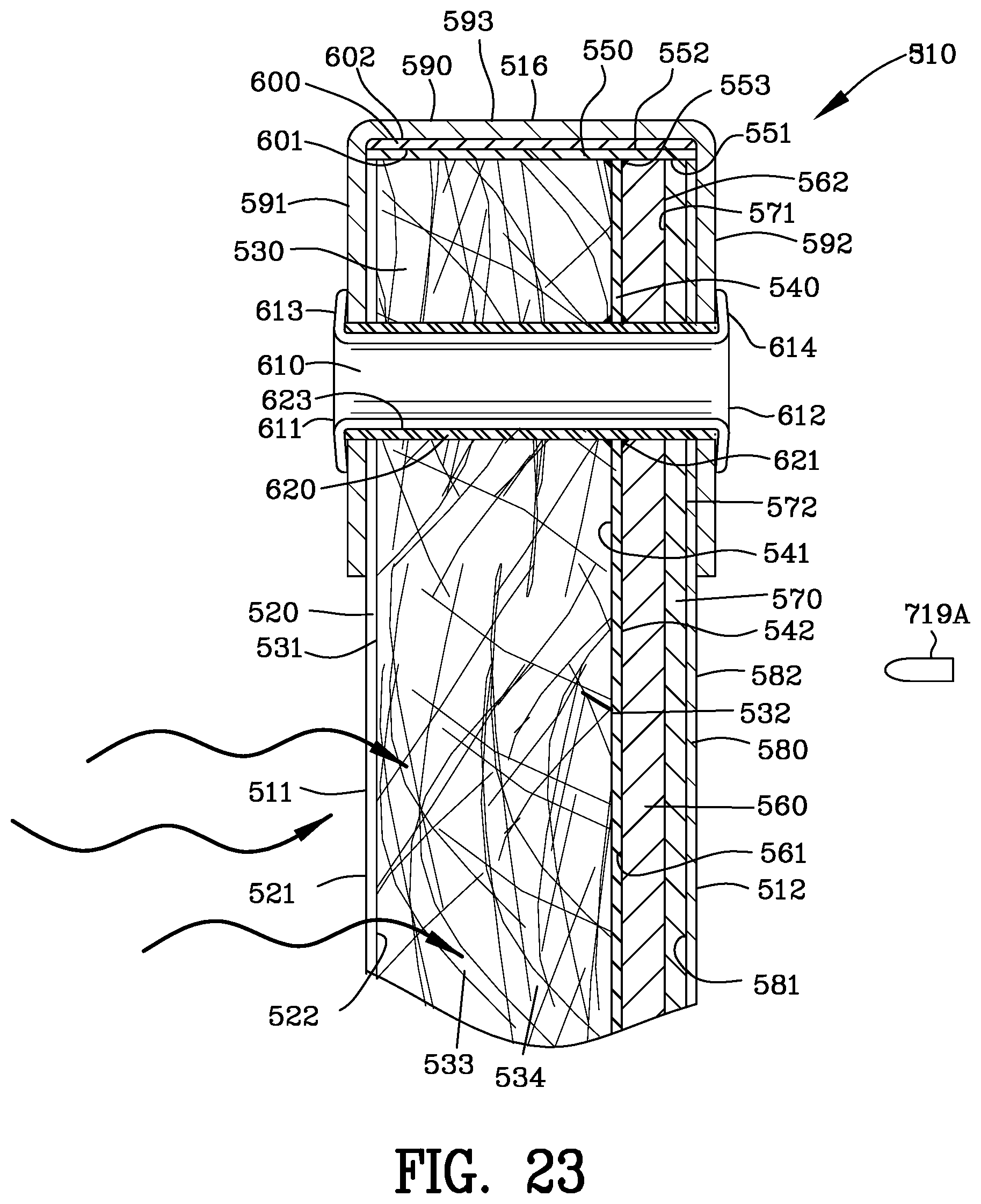 Patent US12455145 Figure 19 – Ballistic sound reducing panel