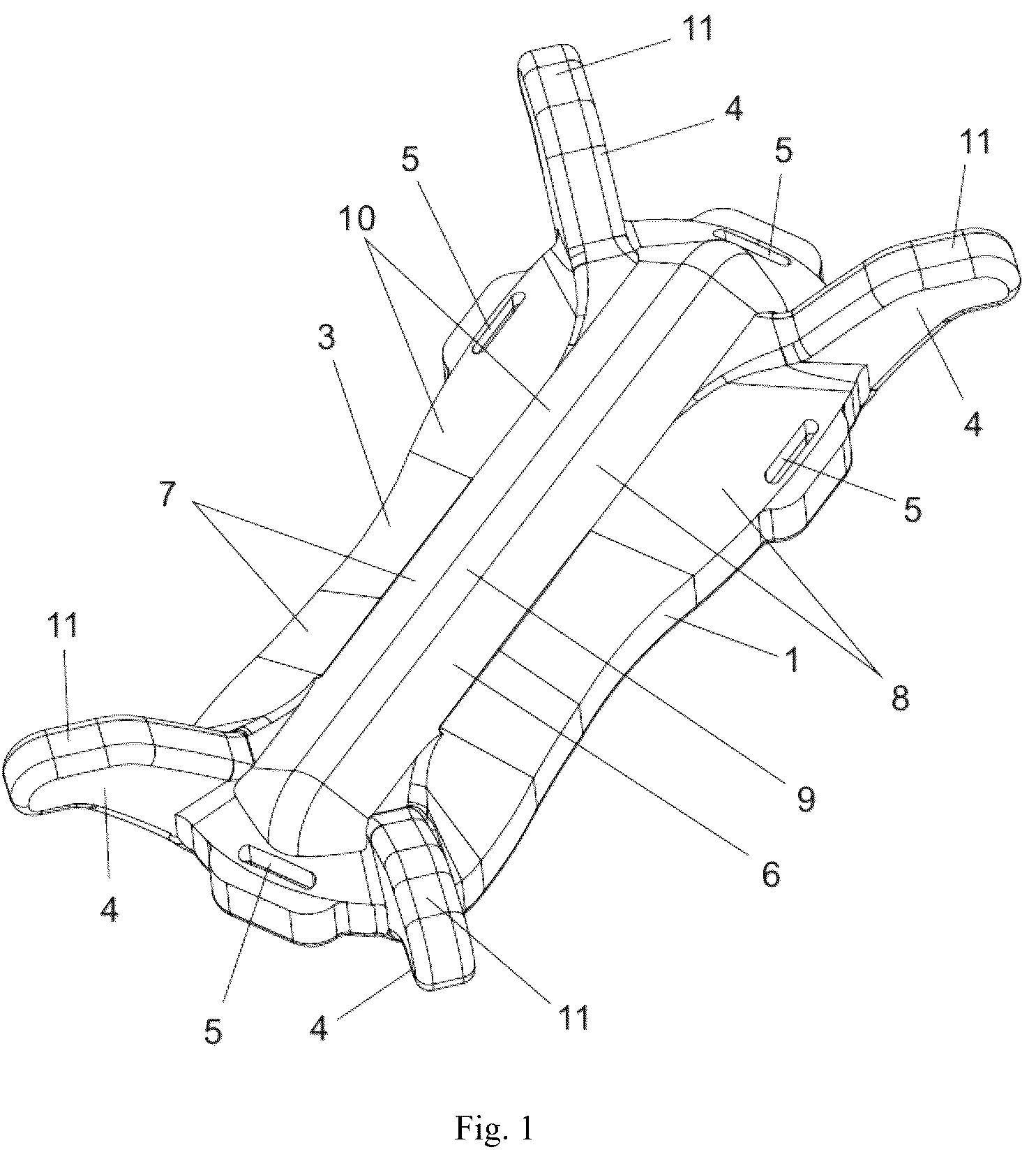 Patent US12455148 — Anti-mine pad “SafeStep” — Figure 1
