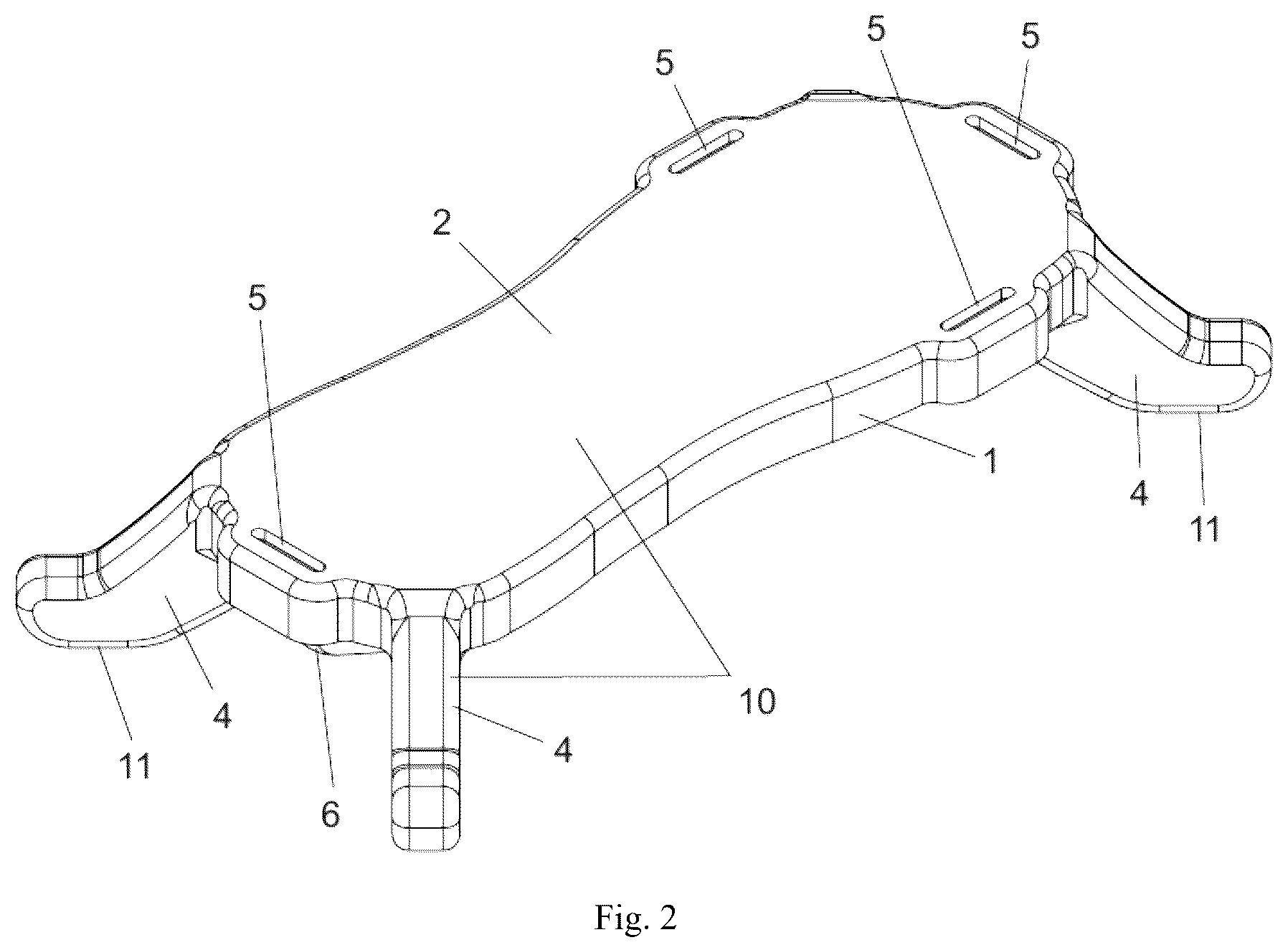 Patent US12455148 Figure 2 – Anti-mine pad “SafeStep”