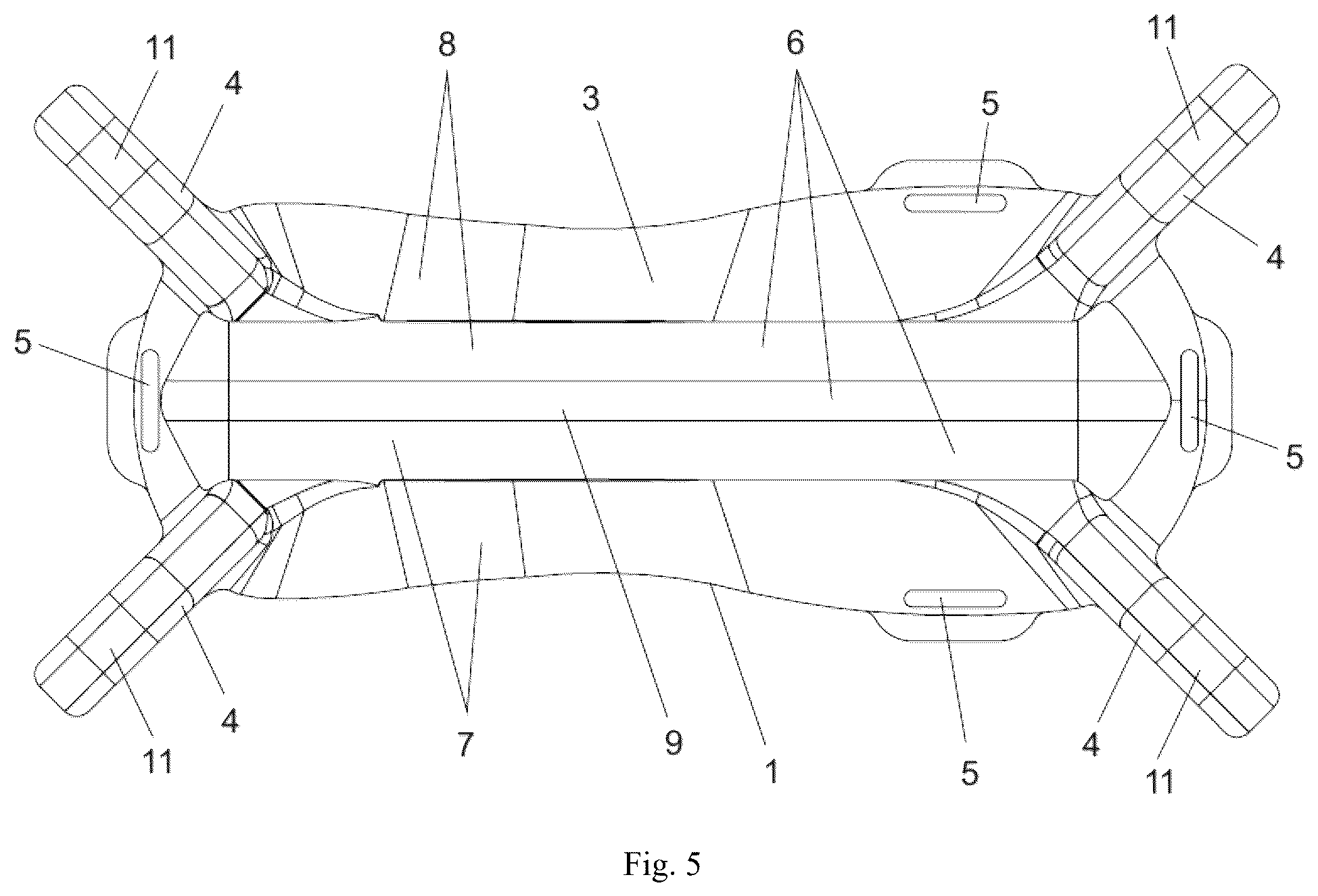 Patent US12455148 Figure 5 – Anti-mine pad “SafeStep”