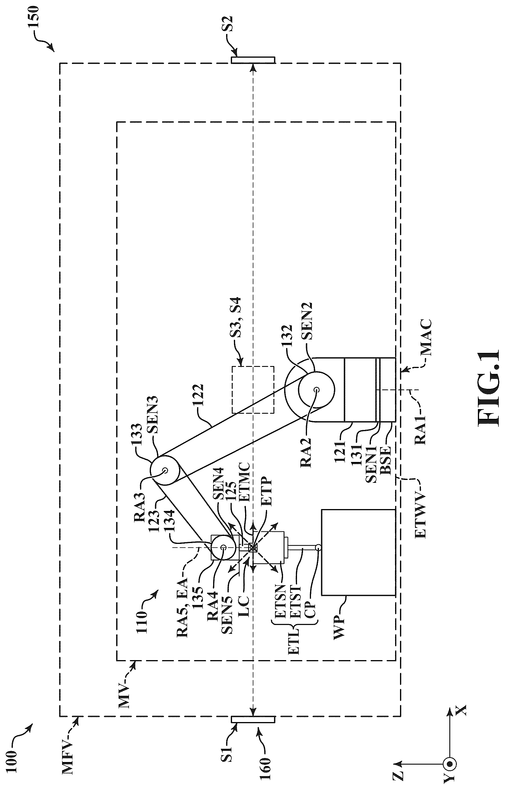 Patent US12455158 — Metrology system with high speed position and orientation tracking mode — Figure 1