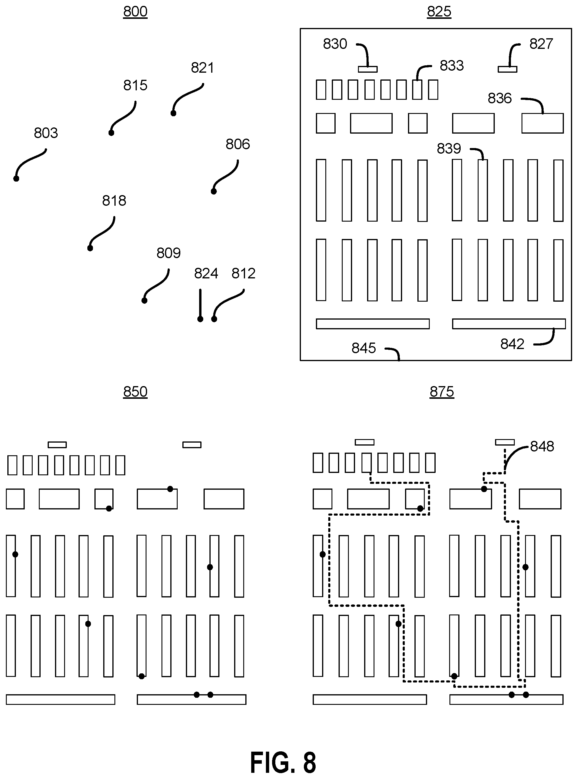 Patent US12455173 Figure 8 – Training machine learning models based on movement and timing data