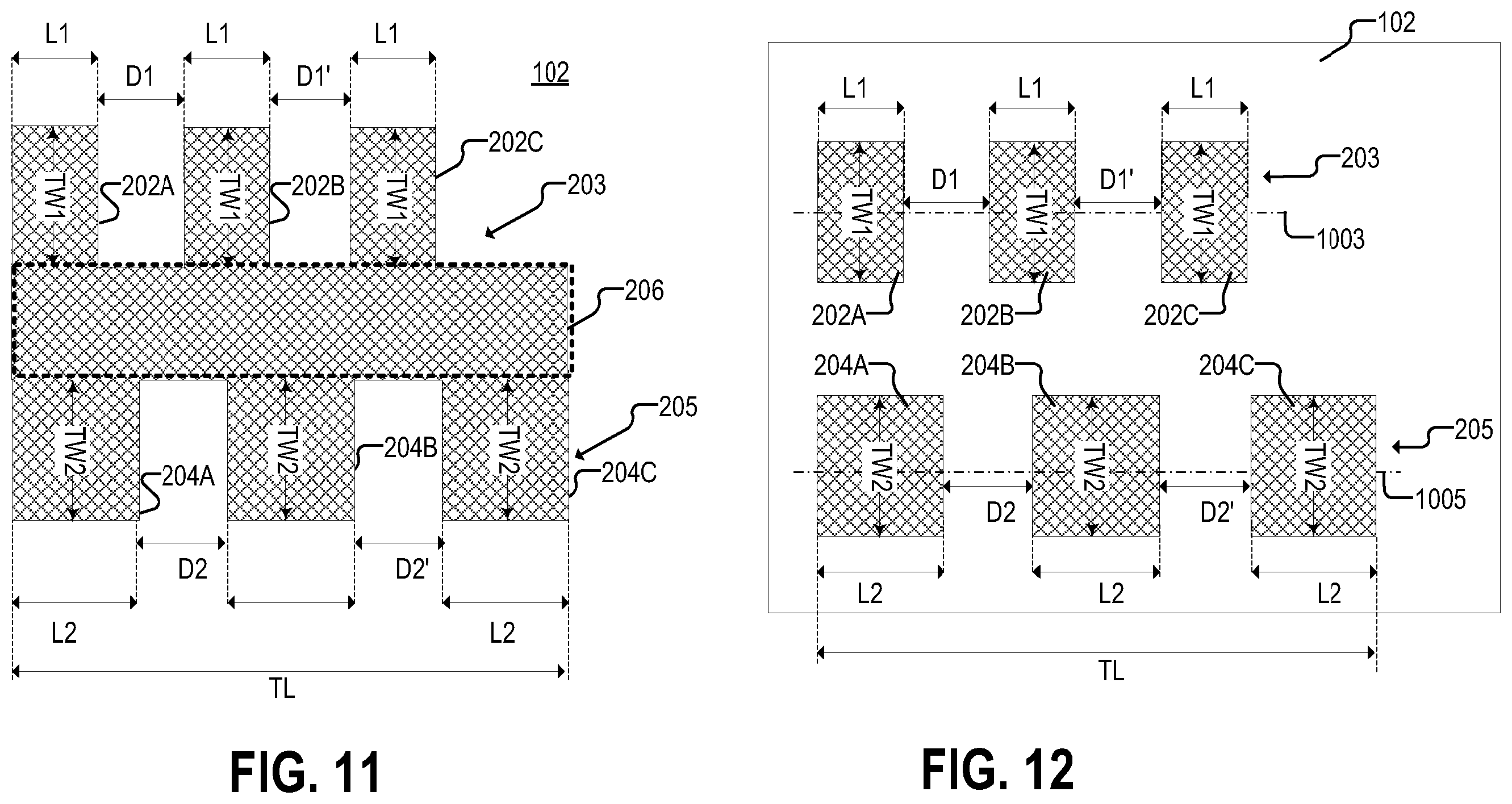 Patent US12455178 Figure 10 – Inductive linear stroke sensor using dual tracks with different periodicity