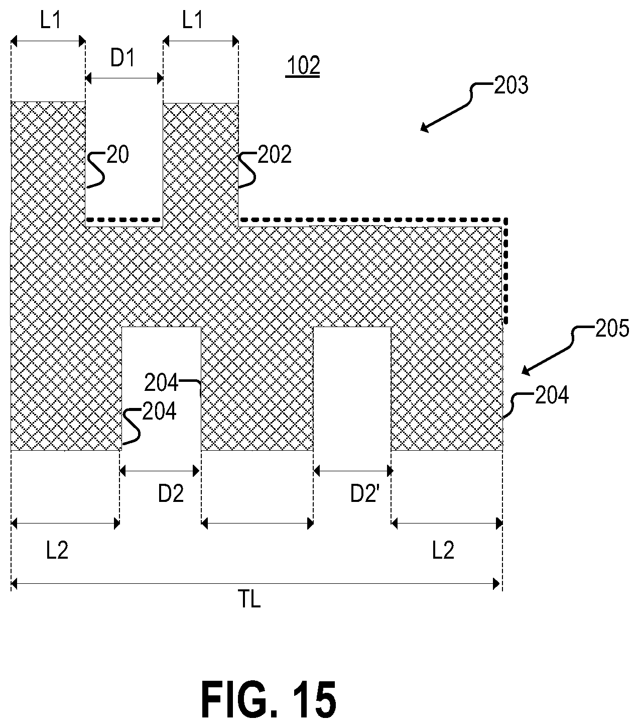 Patent US12455178 Figure 13 – Inductive linear stroke sensor using dual tracks with different periodicity