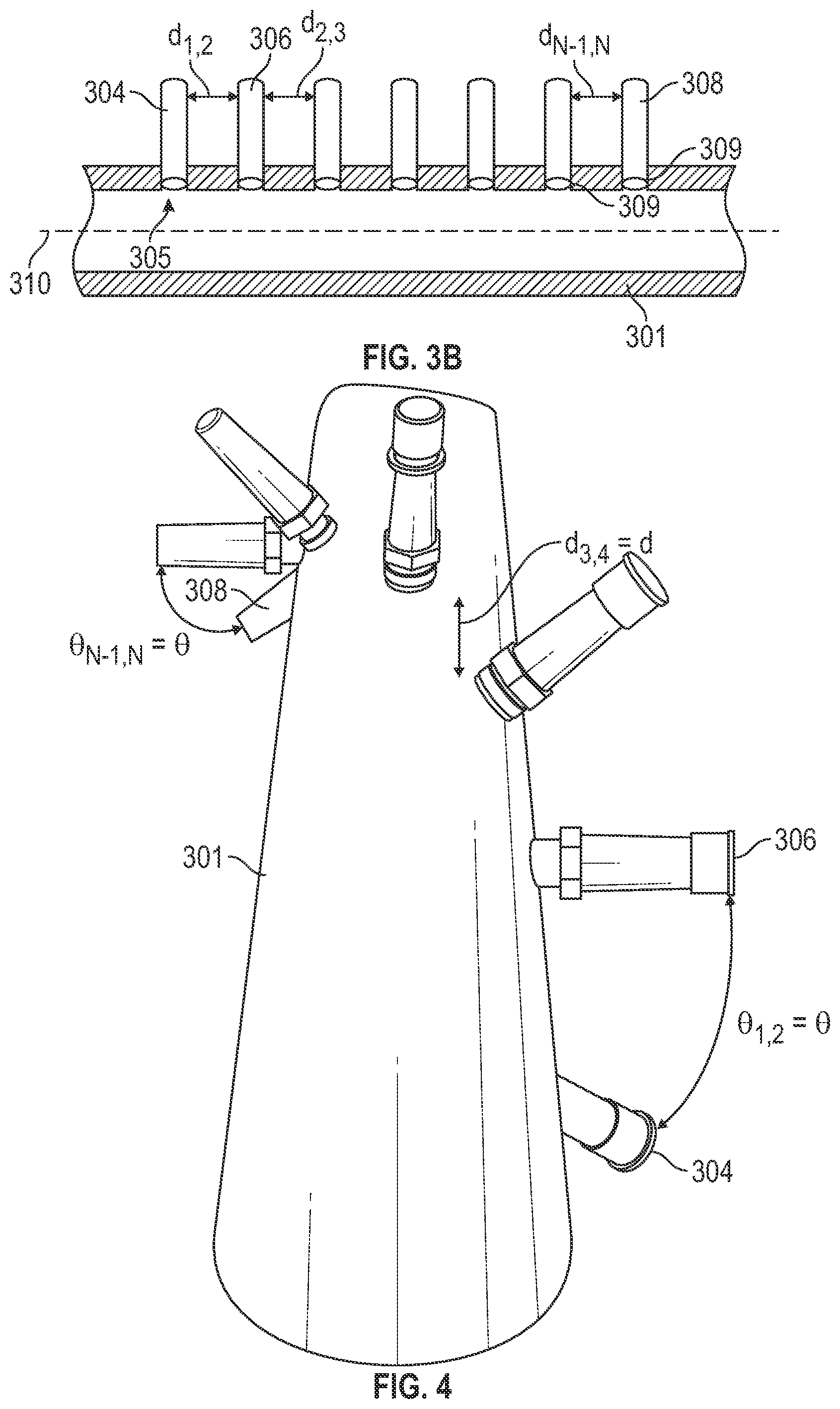 Patent US12455181 Figure 3 – Measurement of bulk flow velocity and mixture sound speed using an array of dynamic pressure sensors