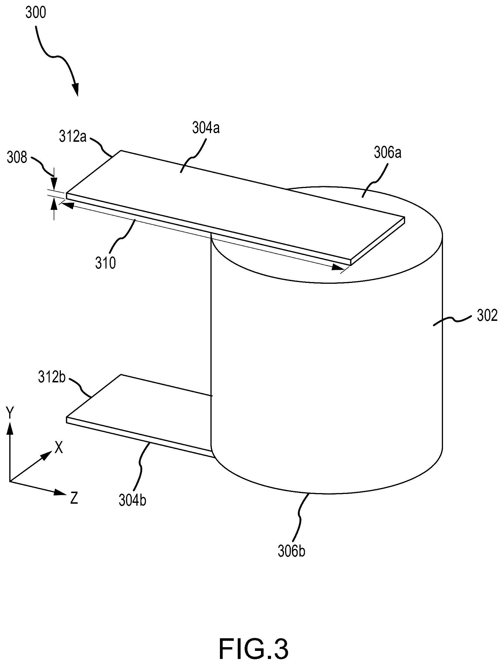 Patent US12455182 Figure 3 – Mode splitting resonator for coriolis flowmeter balance bar