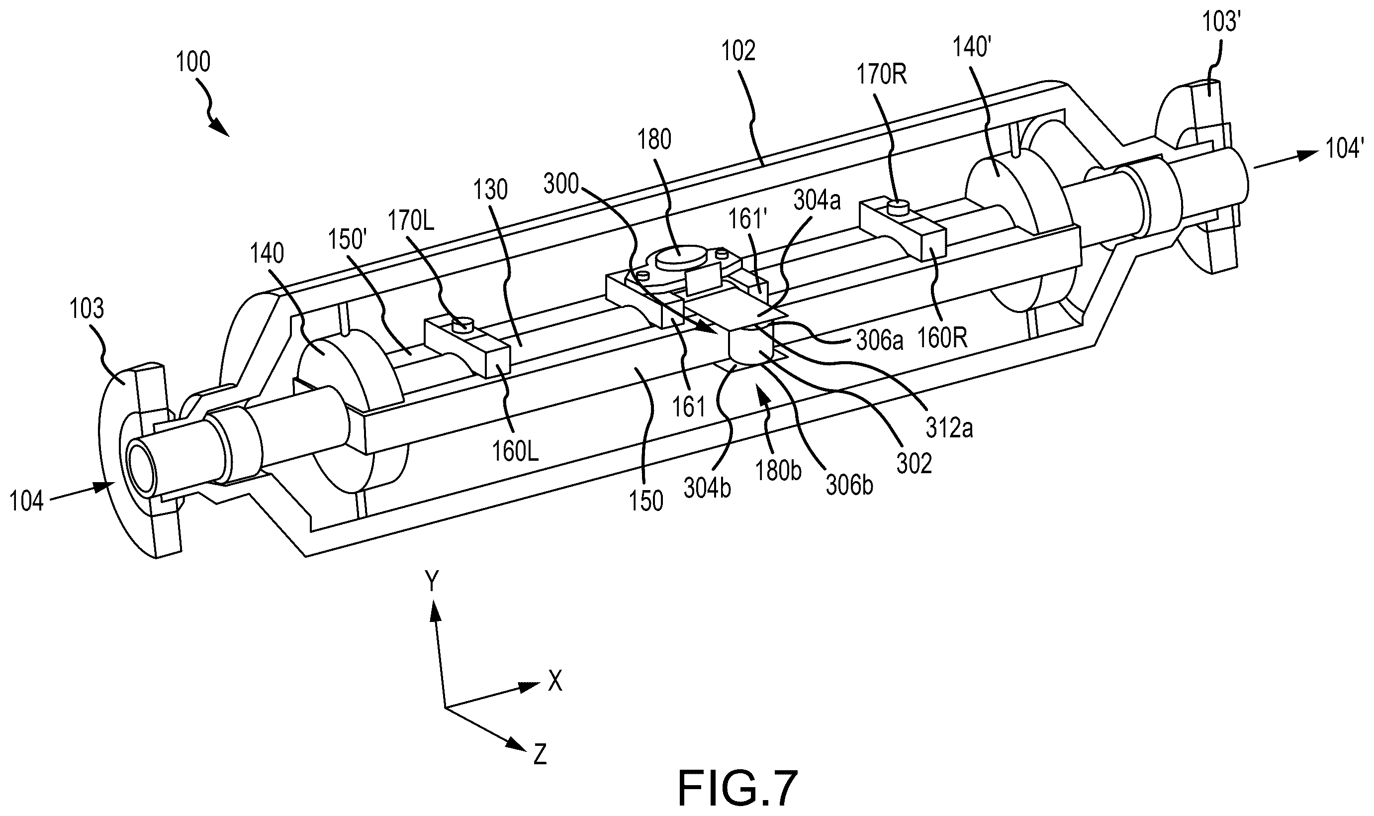 Patent US12455182 Figure 7 – Mode splitting resonator for coriolis flowmeter balance bar