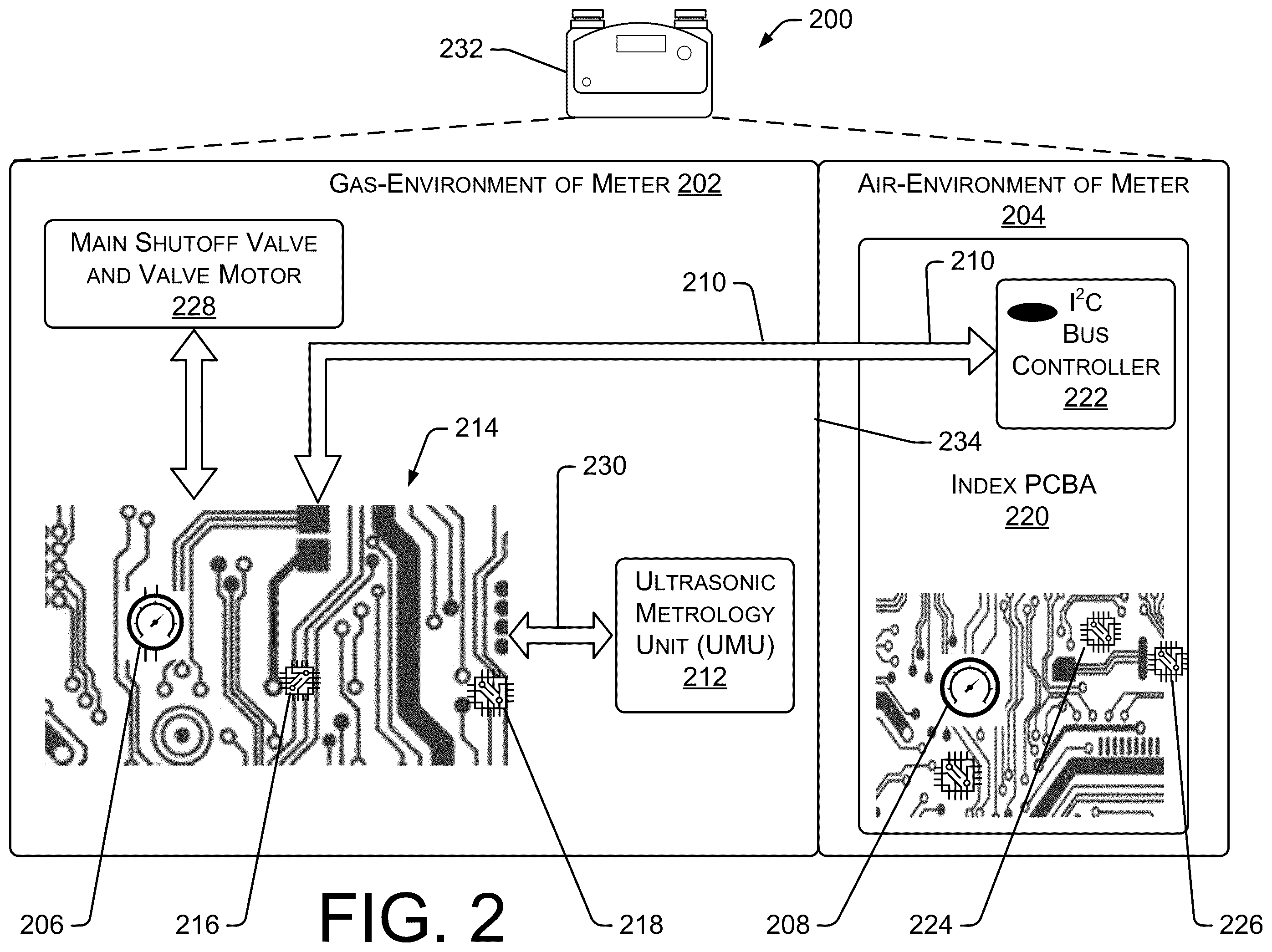 Patent US12455183 Figure 2 – Cost effective pressure sensors for gas meters