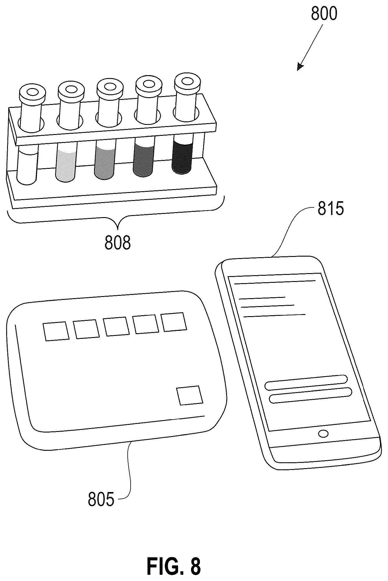 Patent US12455227 Figure 9 – Enclosed, multi-chamber metering and mixing system used for urinalysis