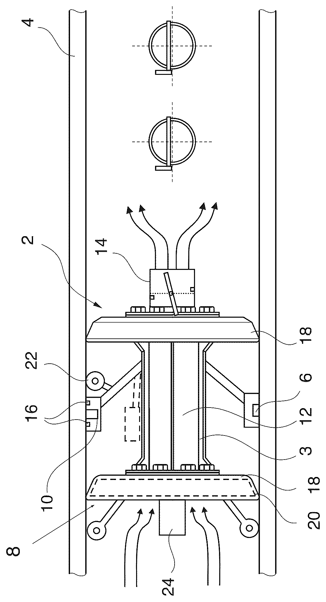 Patent US12455251 Figure 1 – Pig including an X-ray fluorescence sensor