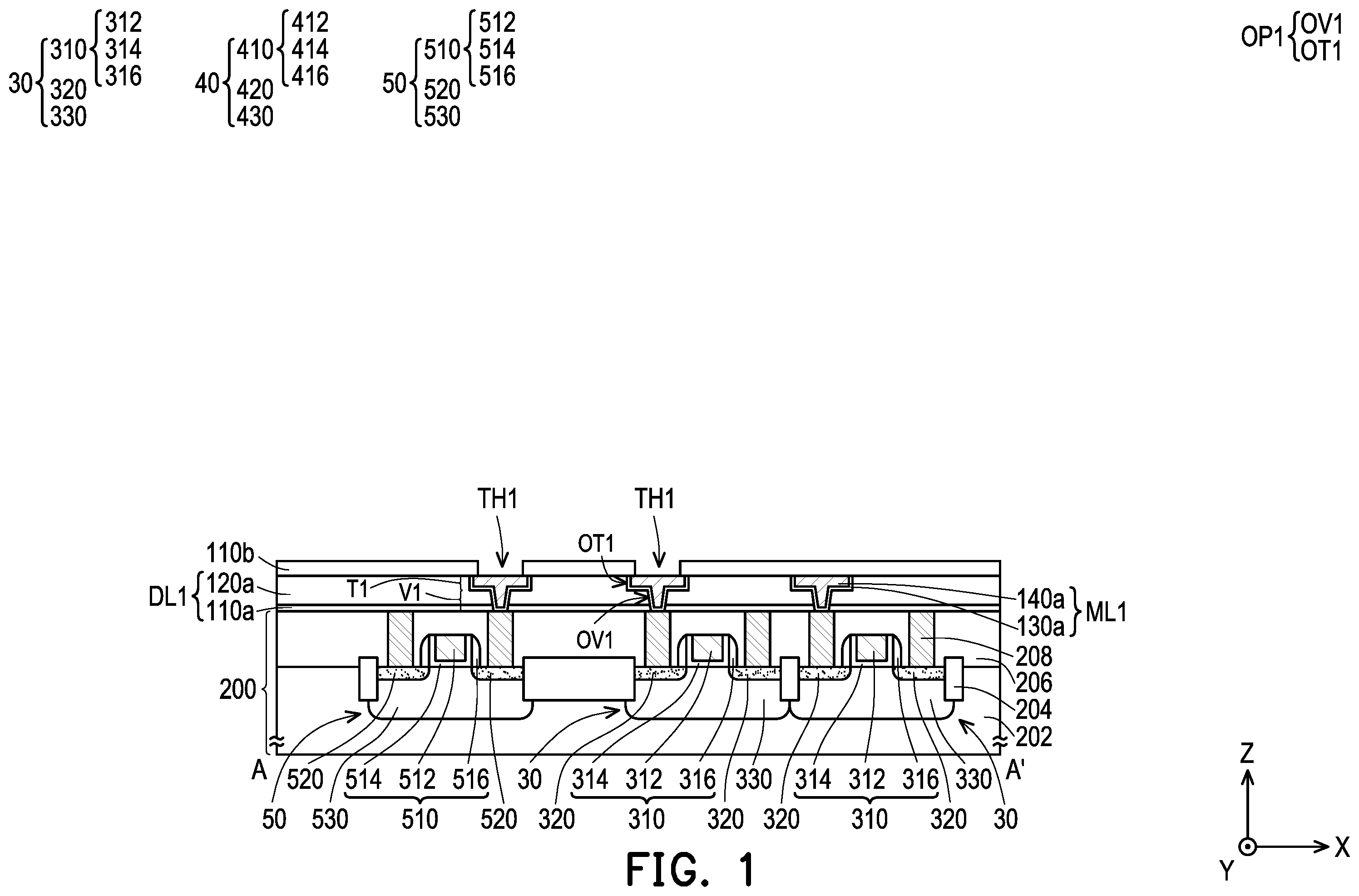 Patent US12455259 Figure 1 – Semiconductor device and manufacturing method thereof