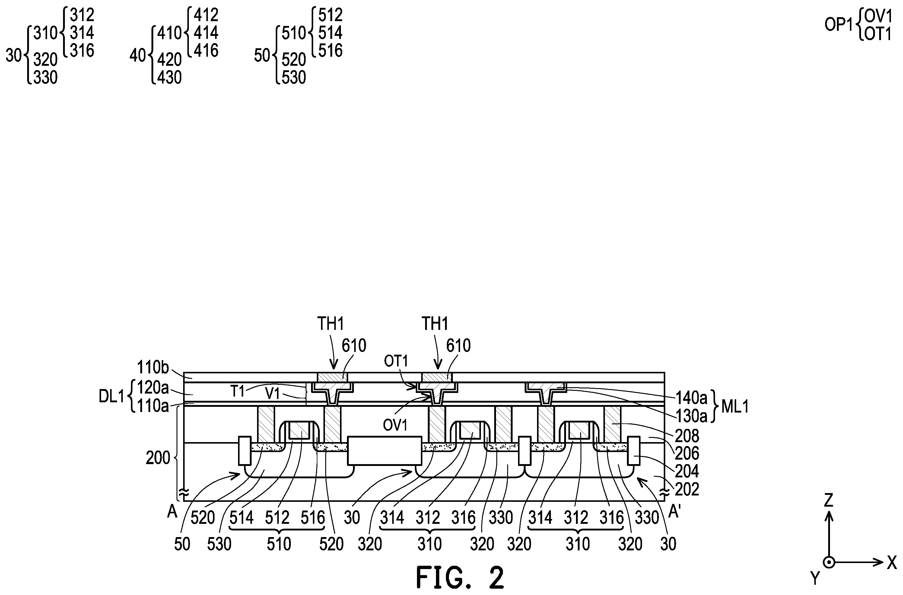 Patent US12455259 Figure 2 – Semiconductor device and manufacturing method thereof