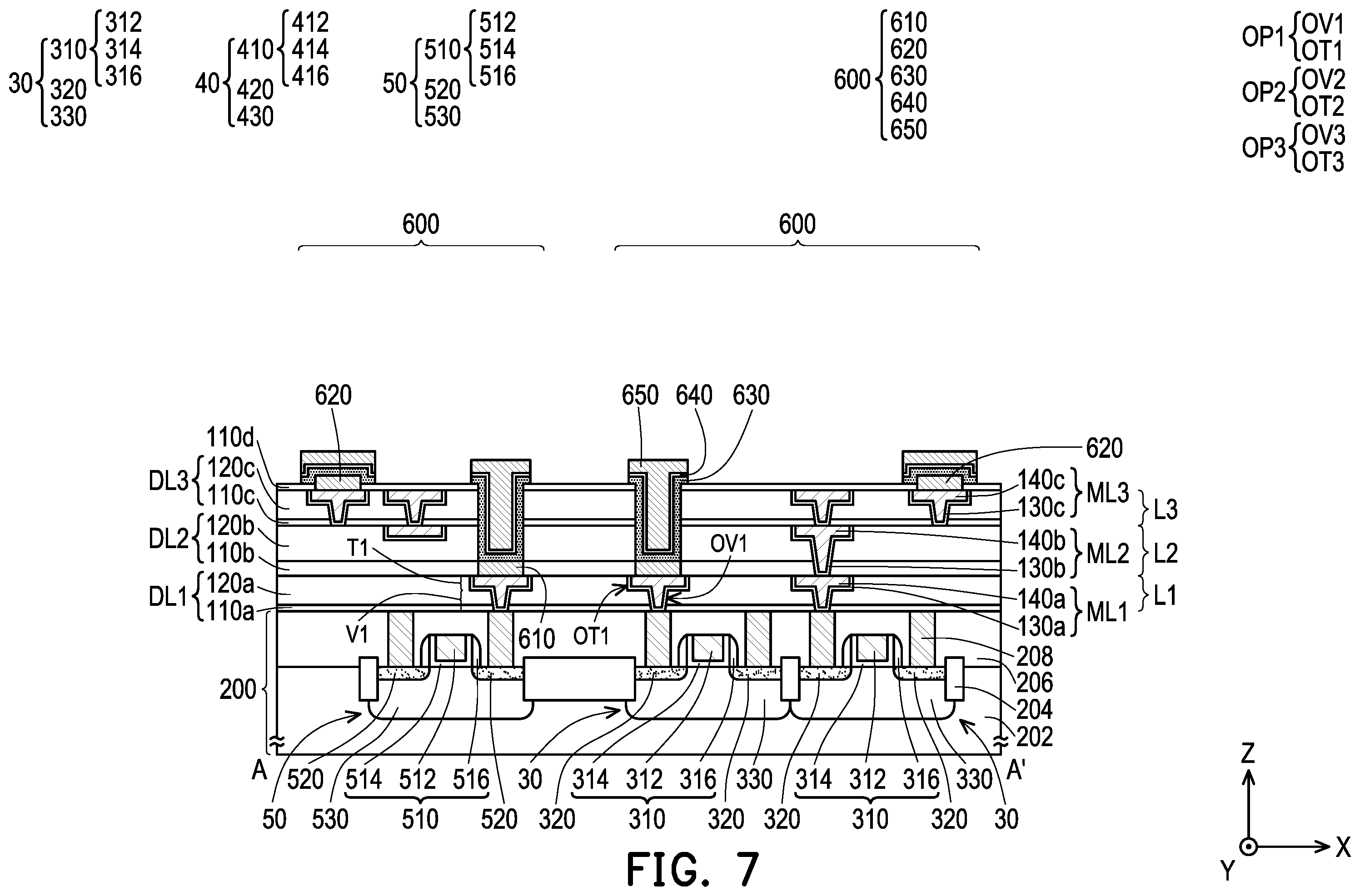 Patent US12455259 Figure 7 – Semiconductor device and manufacturing method thereof