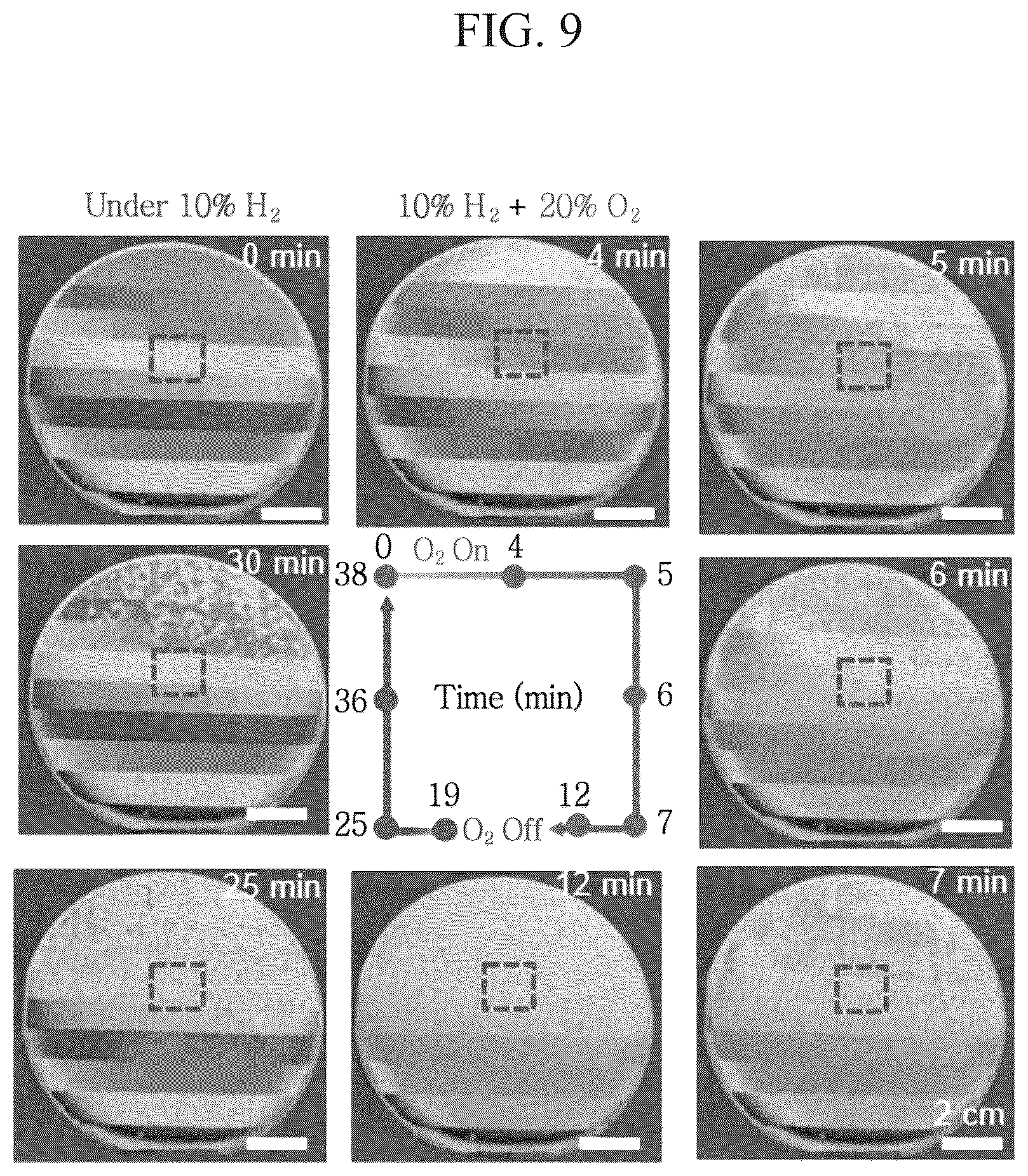 Patent US12455269 Figure 20 – Hydrogen sensing device that can visually detect the presence of hydrogen through color change according to the water formation reaction
