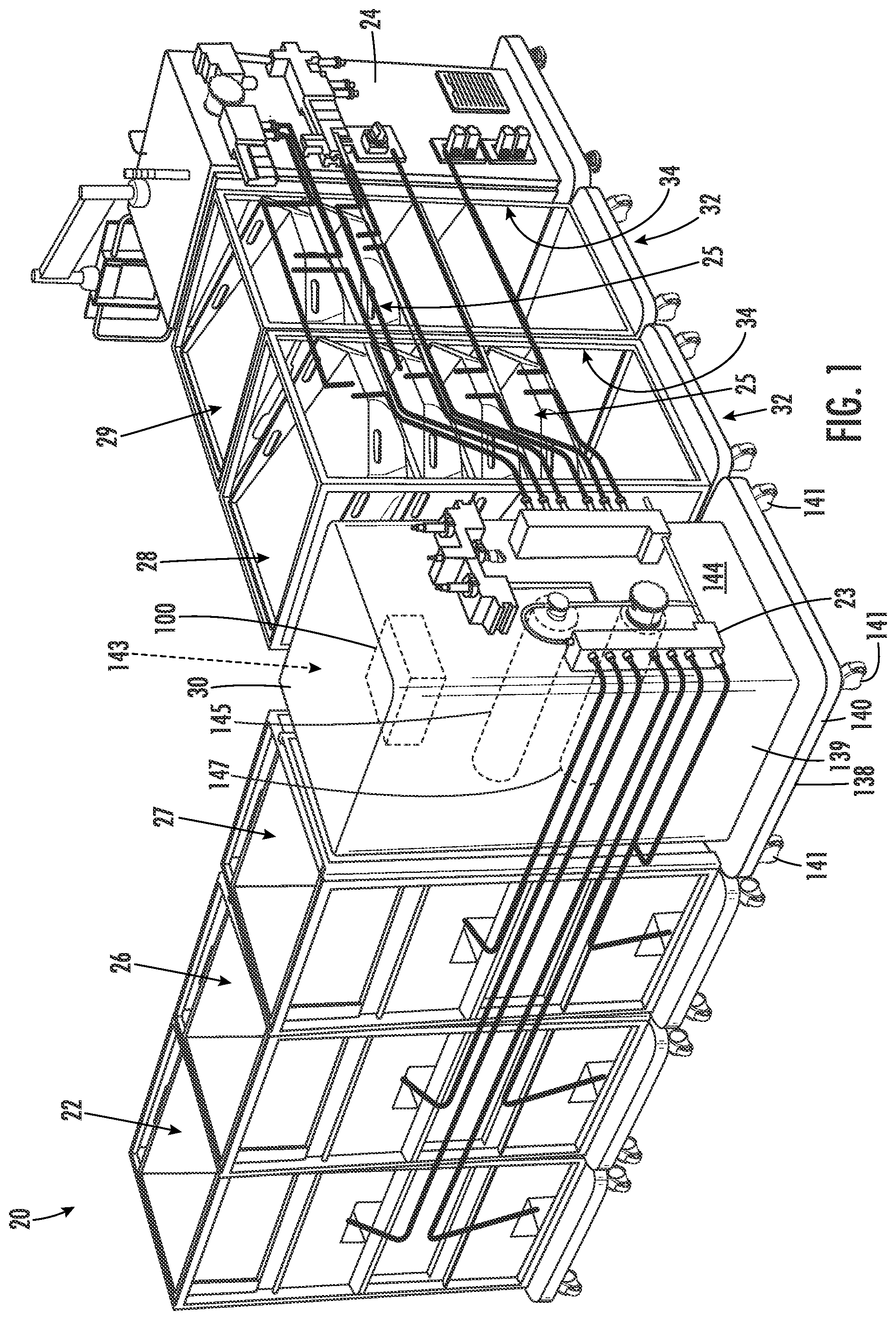 Patent US12455292 — Single use manifold for buffer management system — Figure 1
