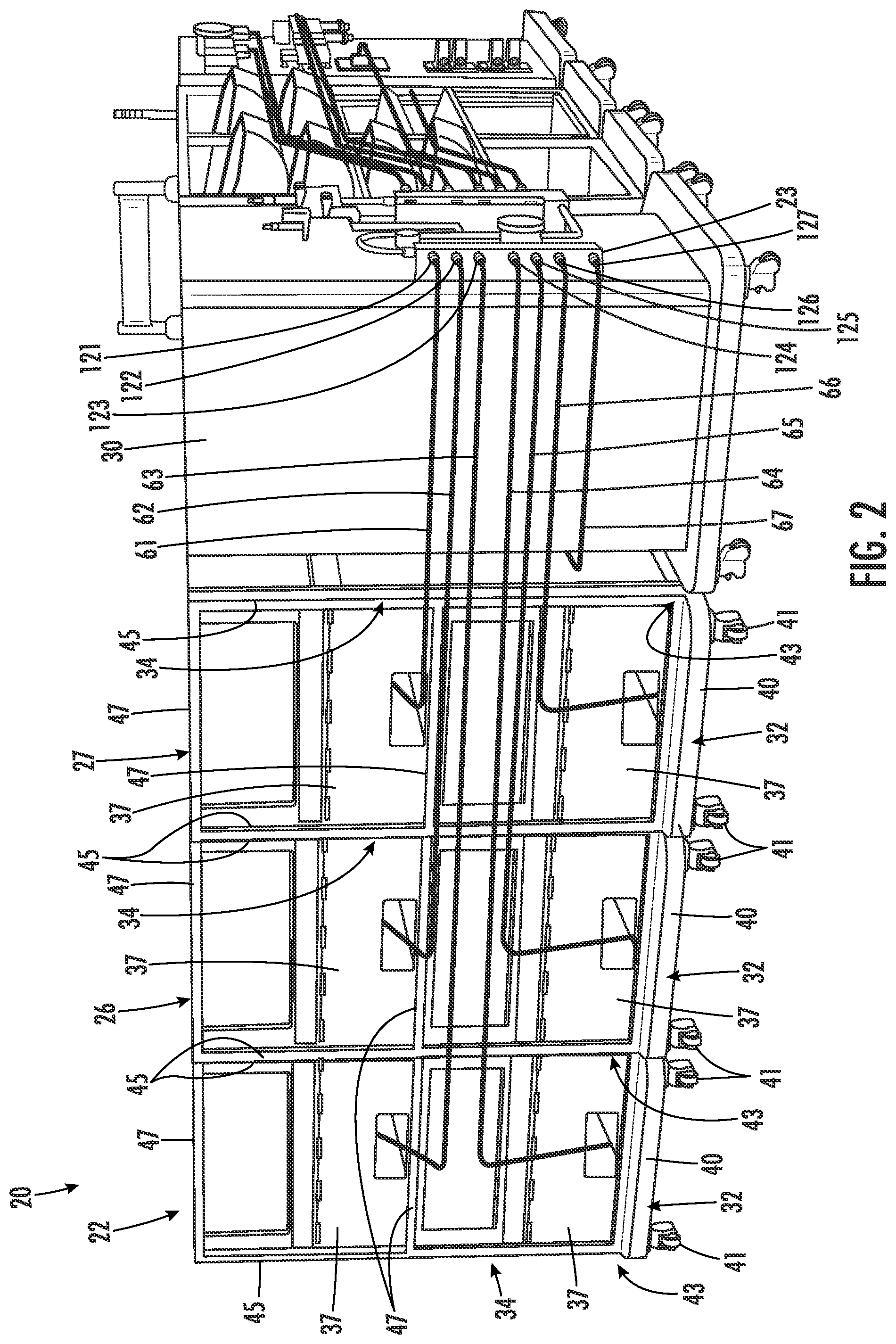 Patent US12455292 Figure 2 – Single use manifold for buffer management system