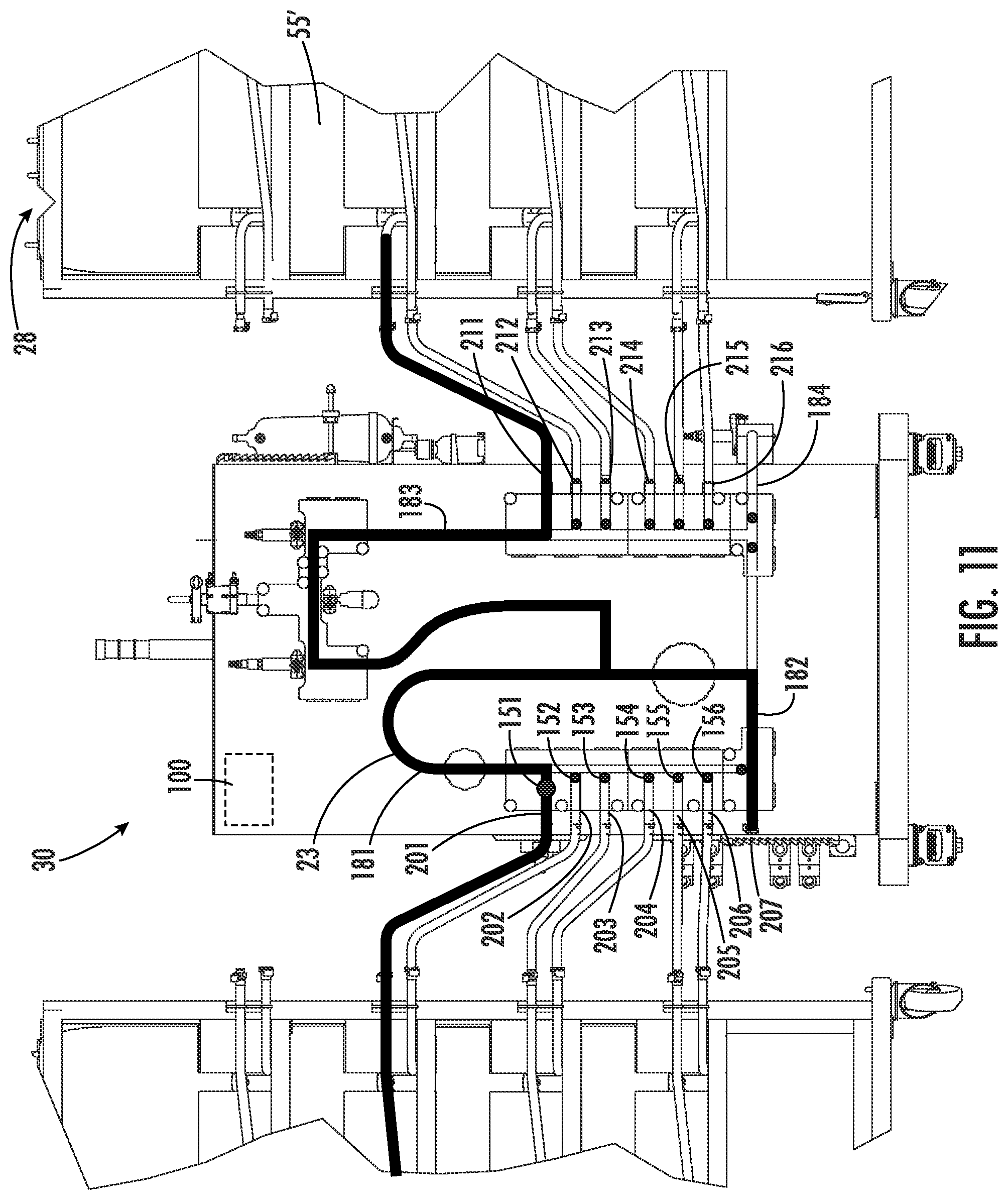 Patent US12455292 Figure 10 – Single use manifold for buffer management system