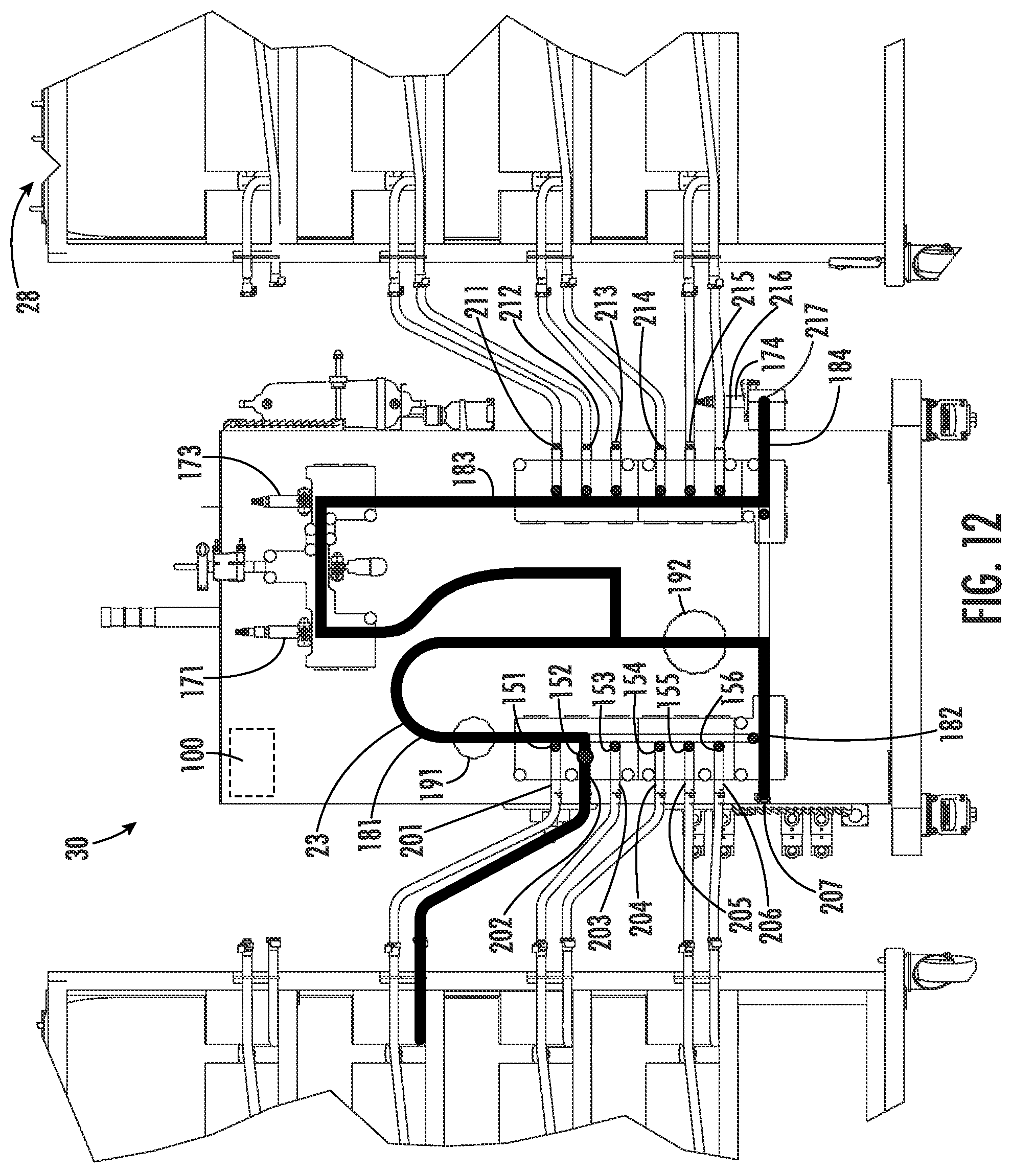 Patent US12455292 Figure 11 – Single use manifold for buffer management system