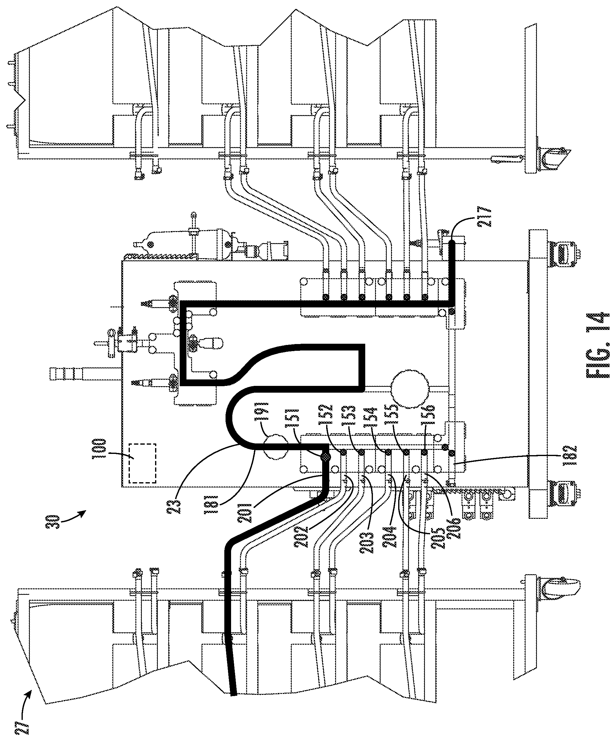 Patent US12455292 Figure 13 – Single use manifold for buffer management system