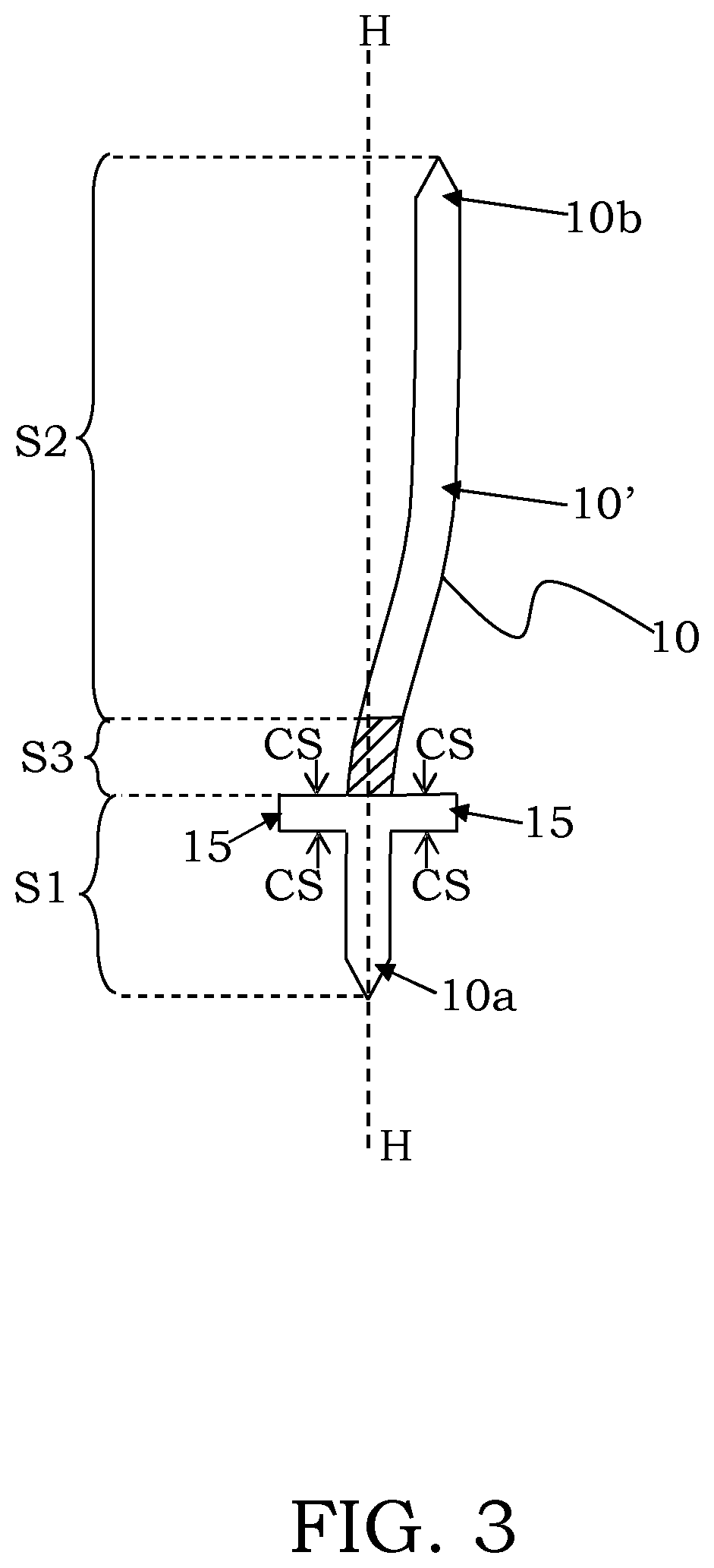 Patent US12455299 Figure 3 – Contact element for a probe head for testing high-frequency electronic devices and relating probe head