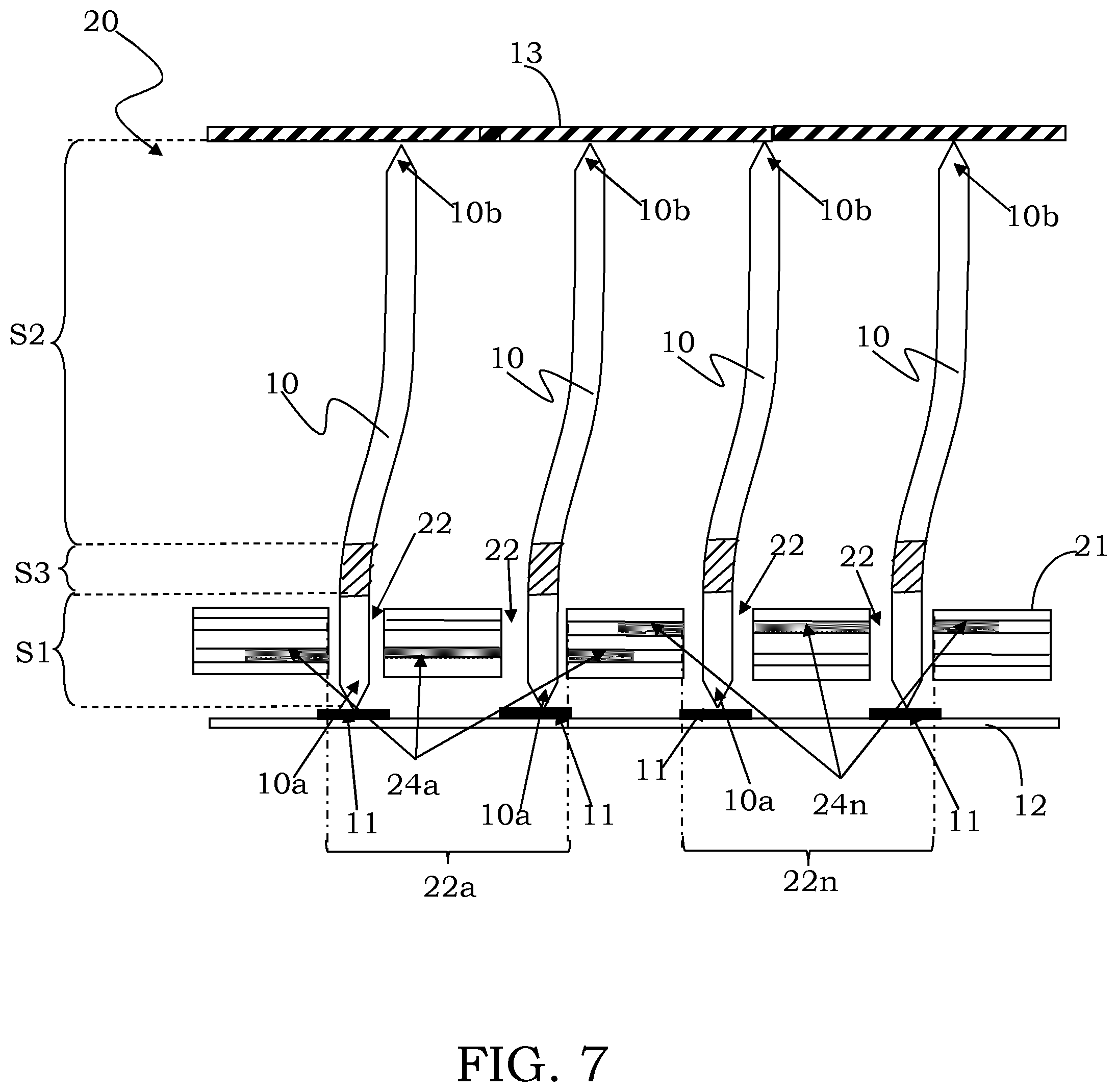 Patent US12455299 Figure 7 – Contact element for a probe head for testing high-frequency electronic devices and relating probe head