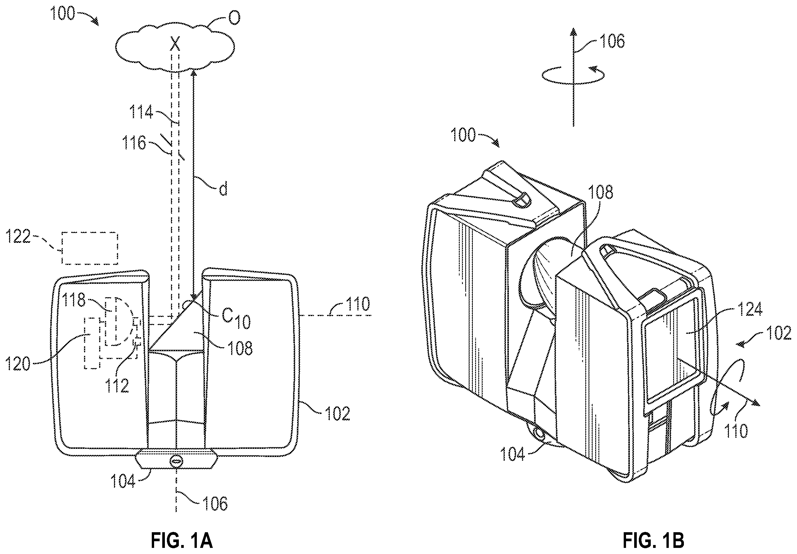 Patent US12455352 Figure 1 – Three-dimensional scanning and image reconstruction thereof