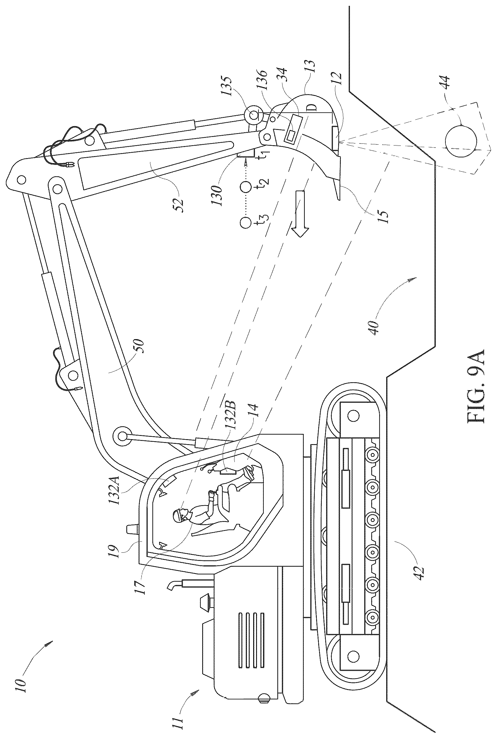 Patent US12455369 Figure 8 – System and method for avoiding utility strikes by construction equipment