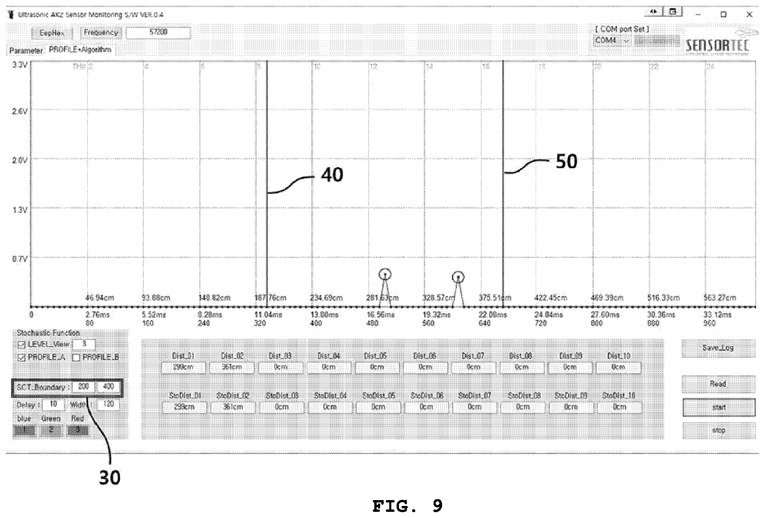 Patent US12455374 Figure 8 – Distance measurement system