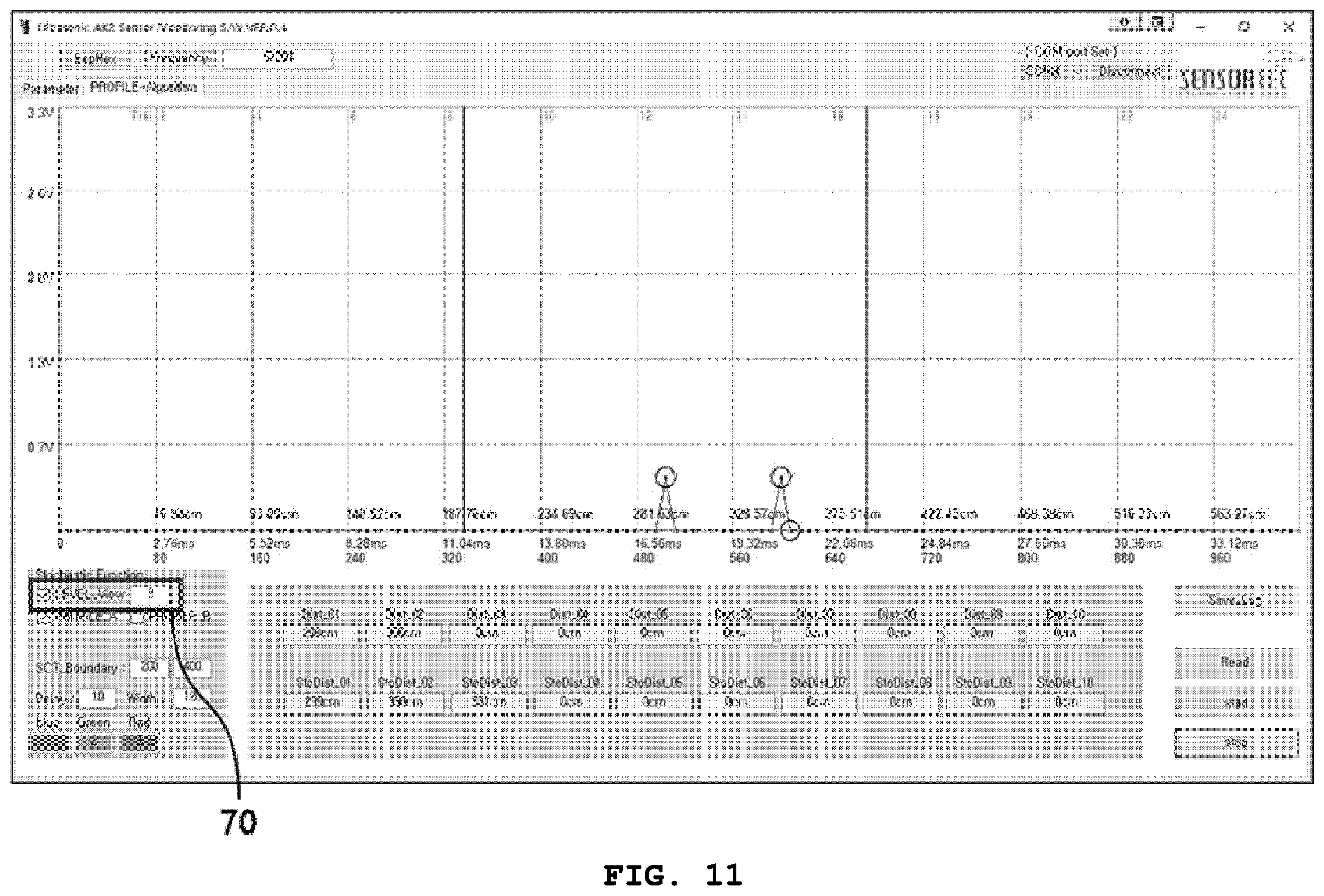 Patent US12455374 Figure 10 – Distance measurement system