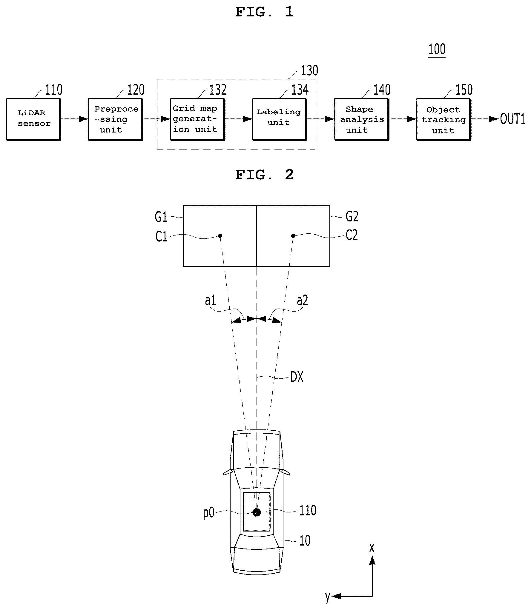 Patent US12455378 — Apparatus and method for tracking an object using a LiDAR sensor — Figure 1