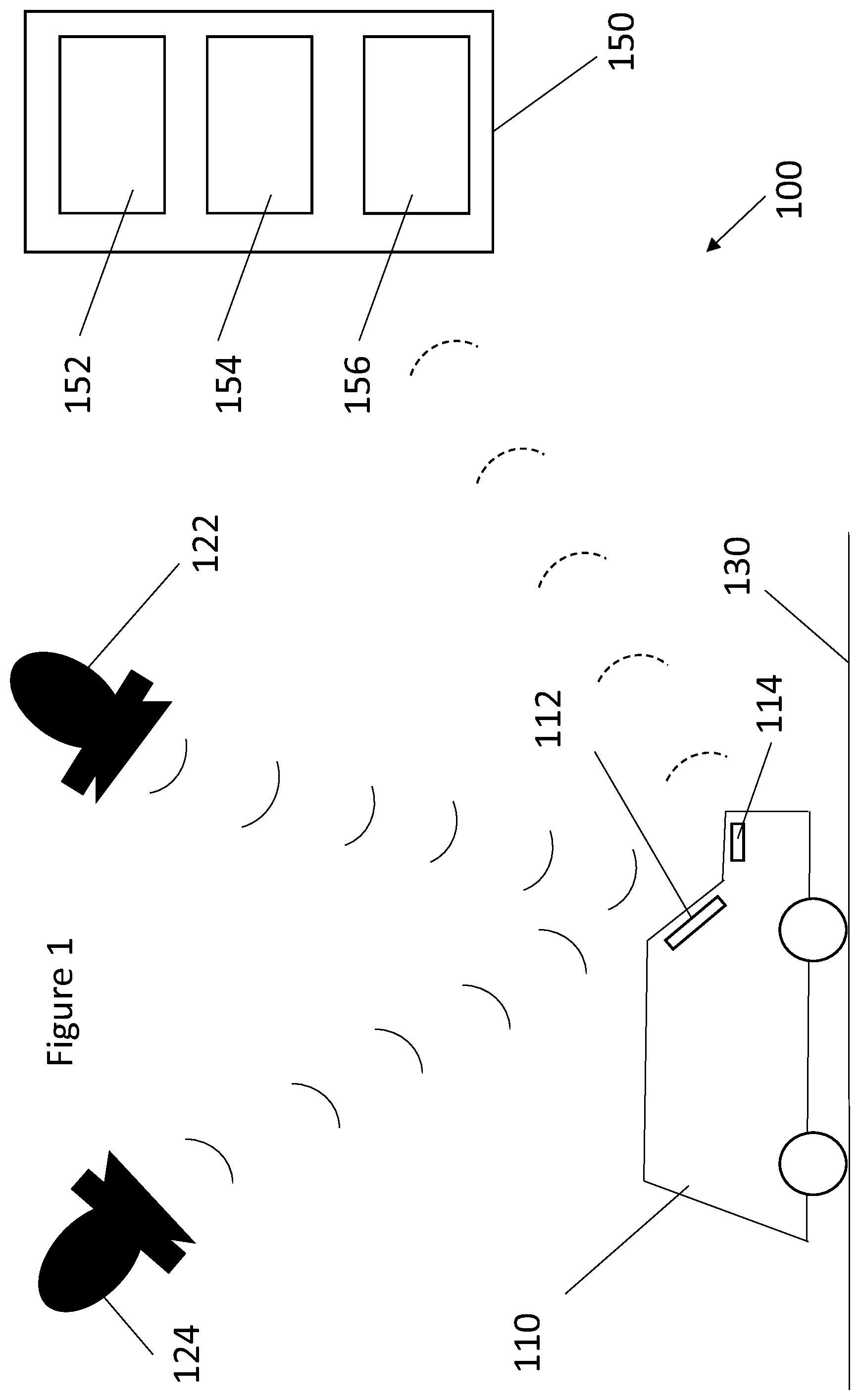 Patent US12455387 Figure 1 – Vehicle movement tracking