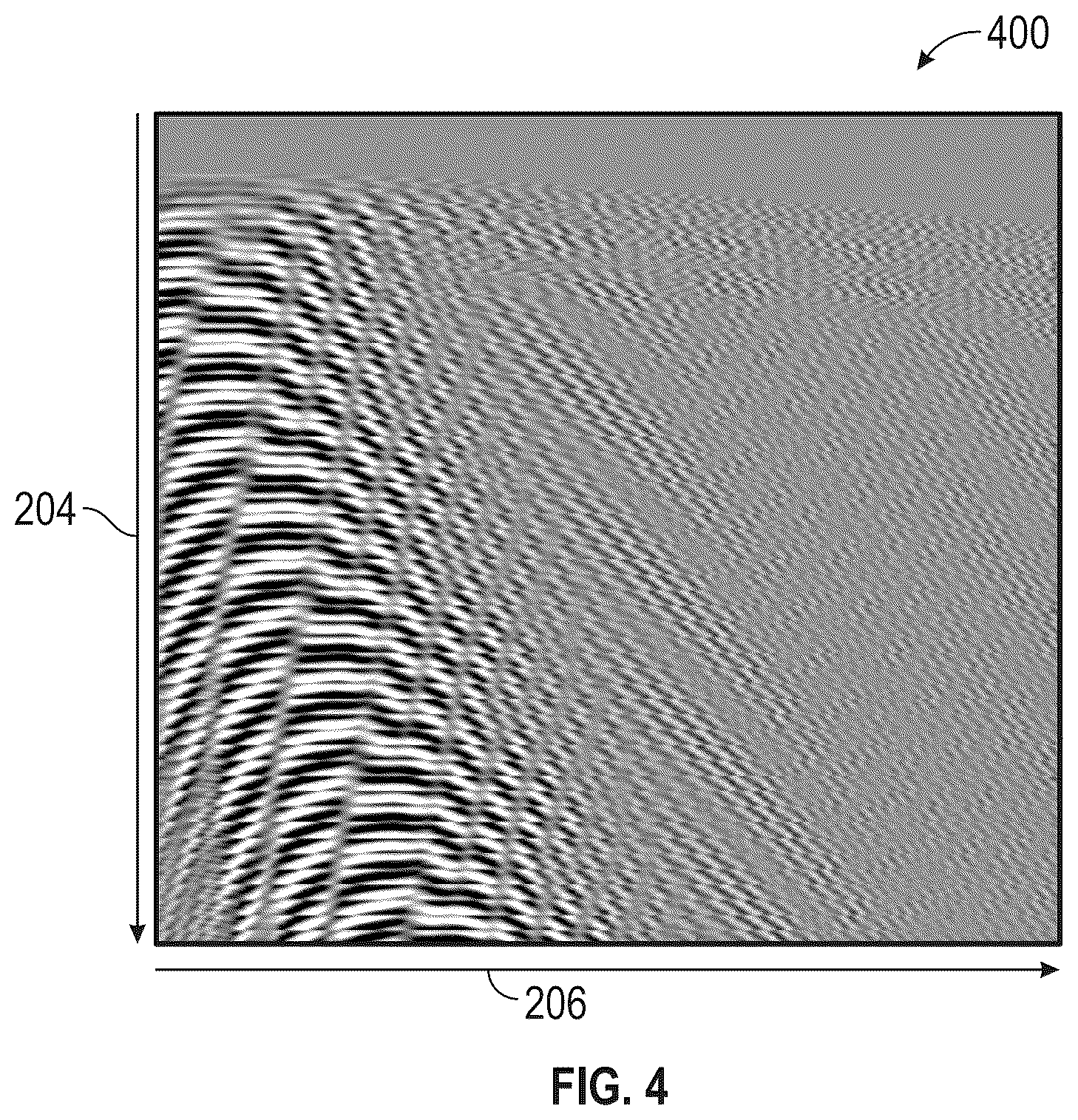 Patent US12455393 Figure 4 – Seismic acquisition and processing with a high-speed train source
