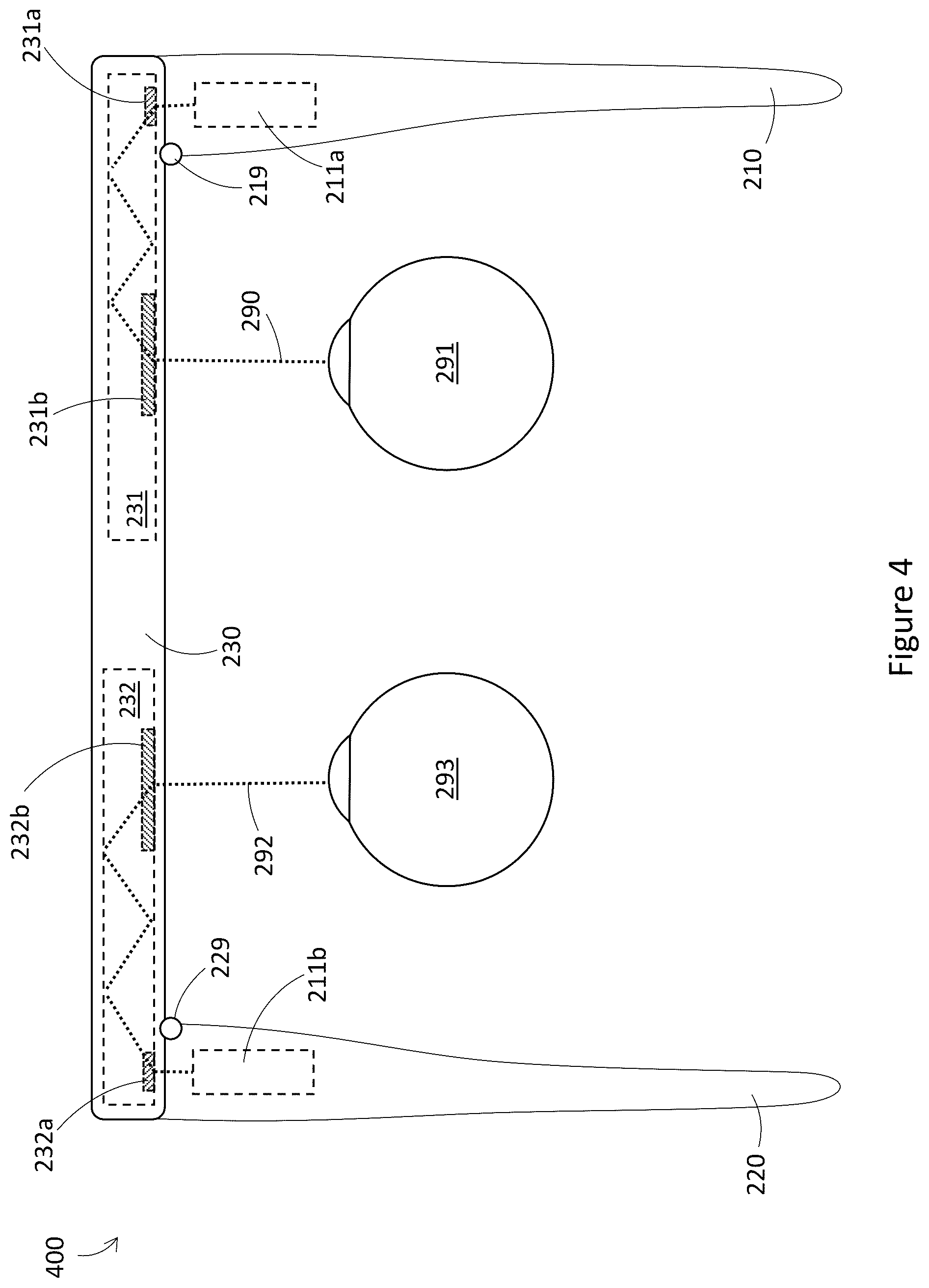 Patent US12455404 Figure 4 – Multi-focal optics for wearable heads-up displays