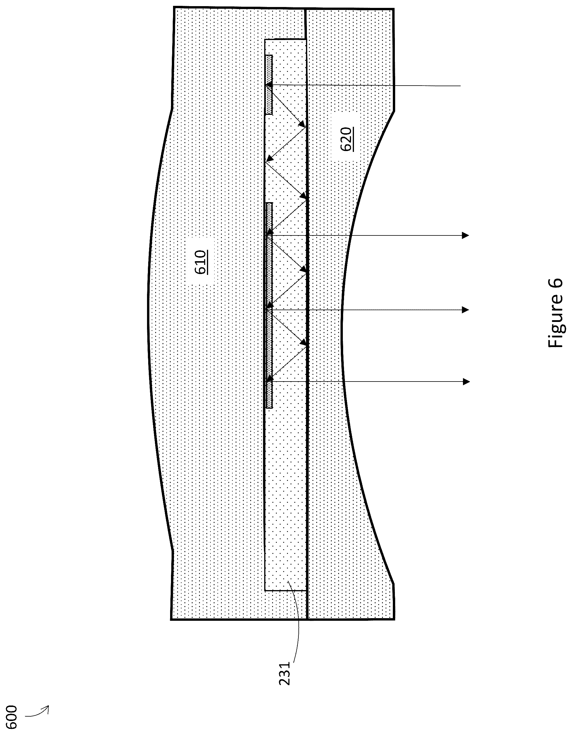 Patent US12455404 Figure 6 – Multi-focal optics for wearable heads-up displays