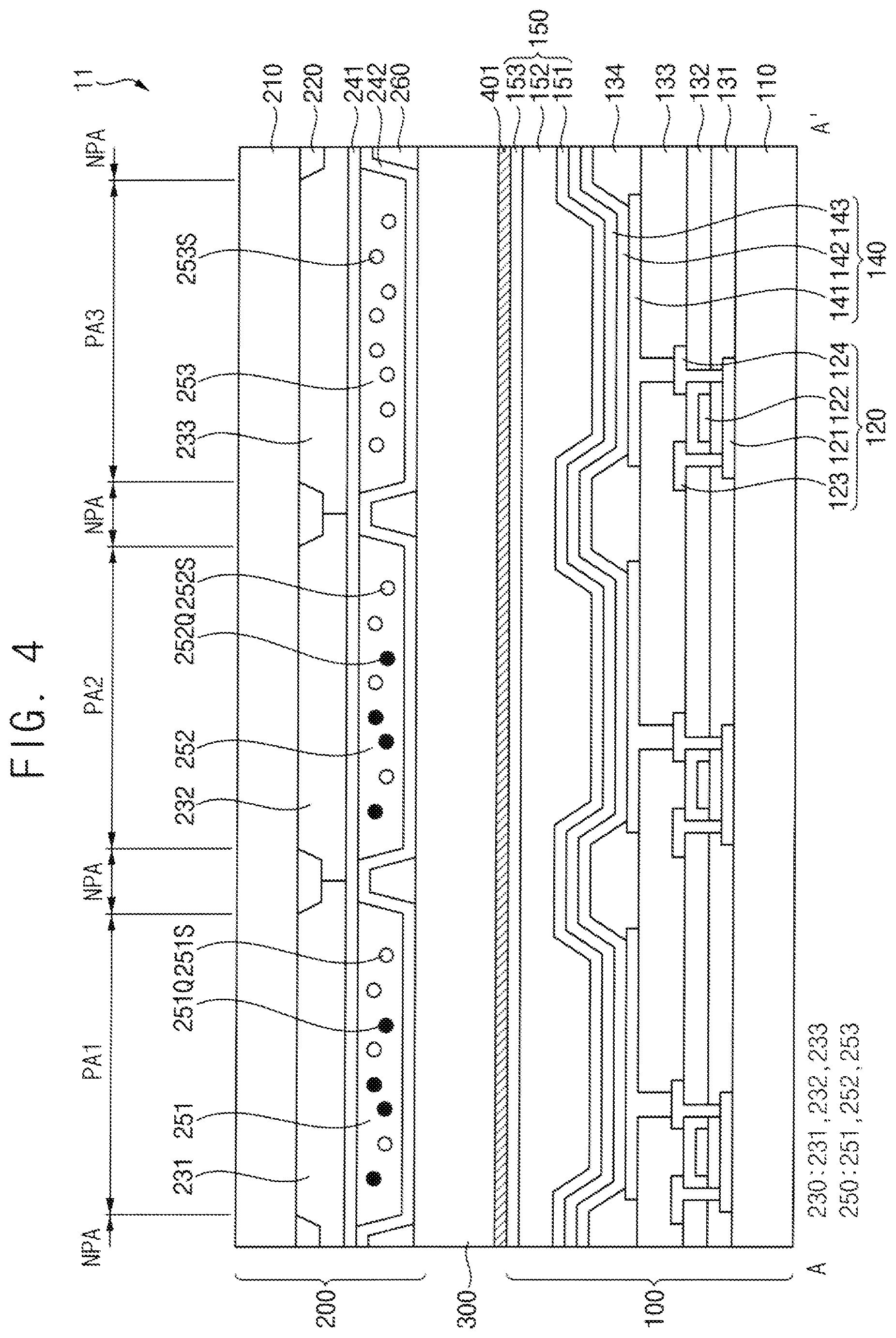 Patent US12455408 Figure 4 – Color conversion panel and display device including the same