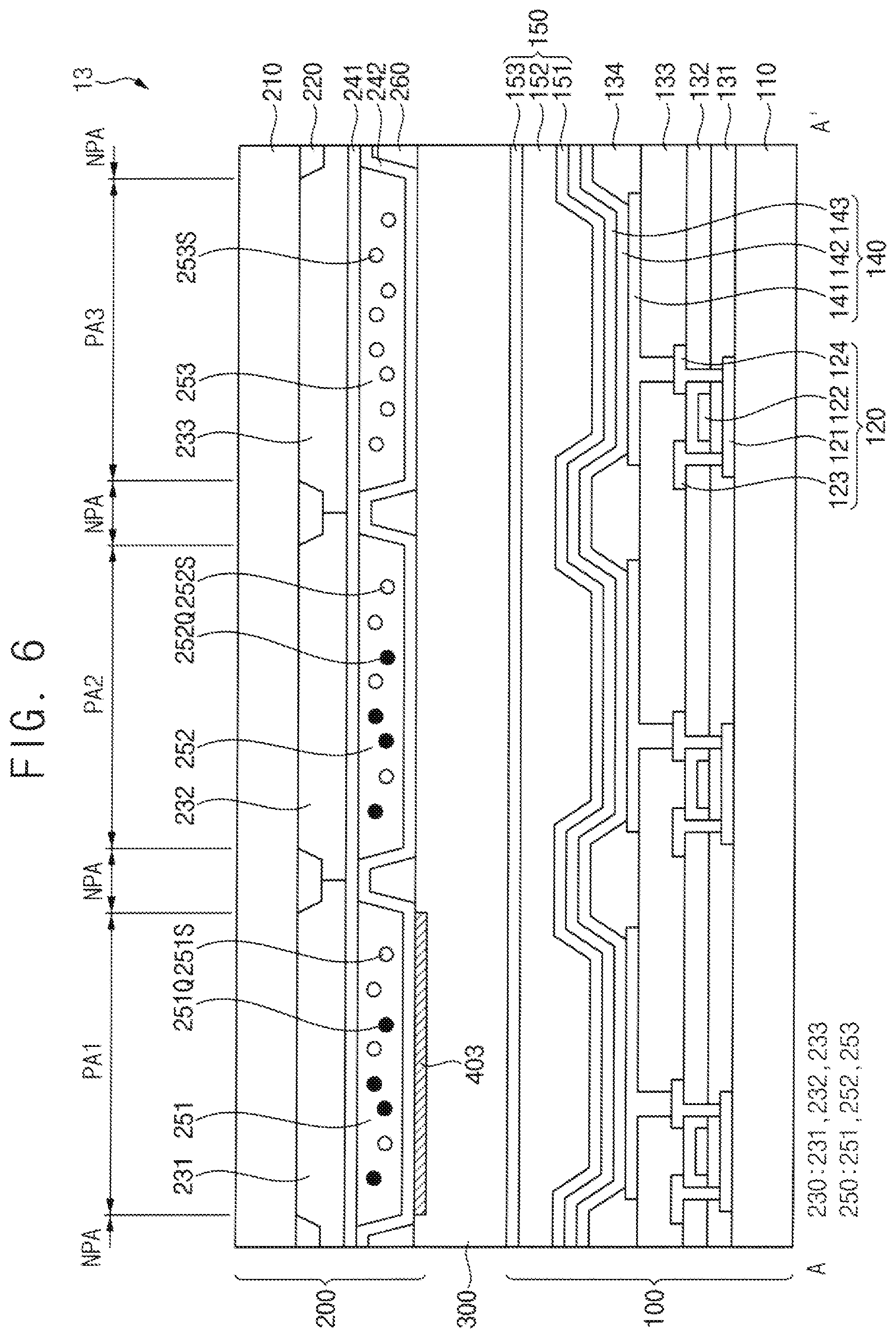 Patent US12455408 Figure 6 – Color conversion panel and display device including the same