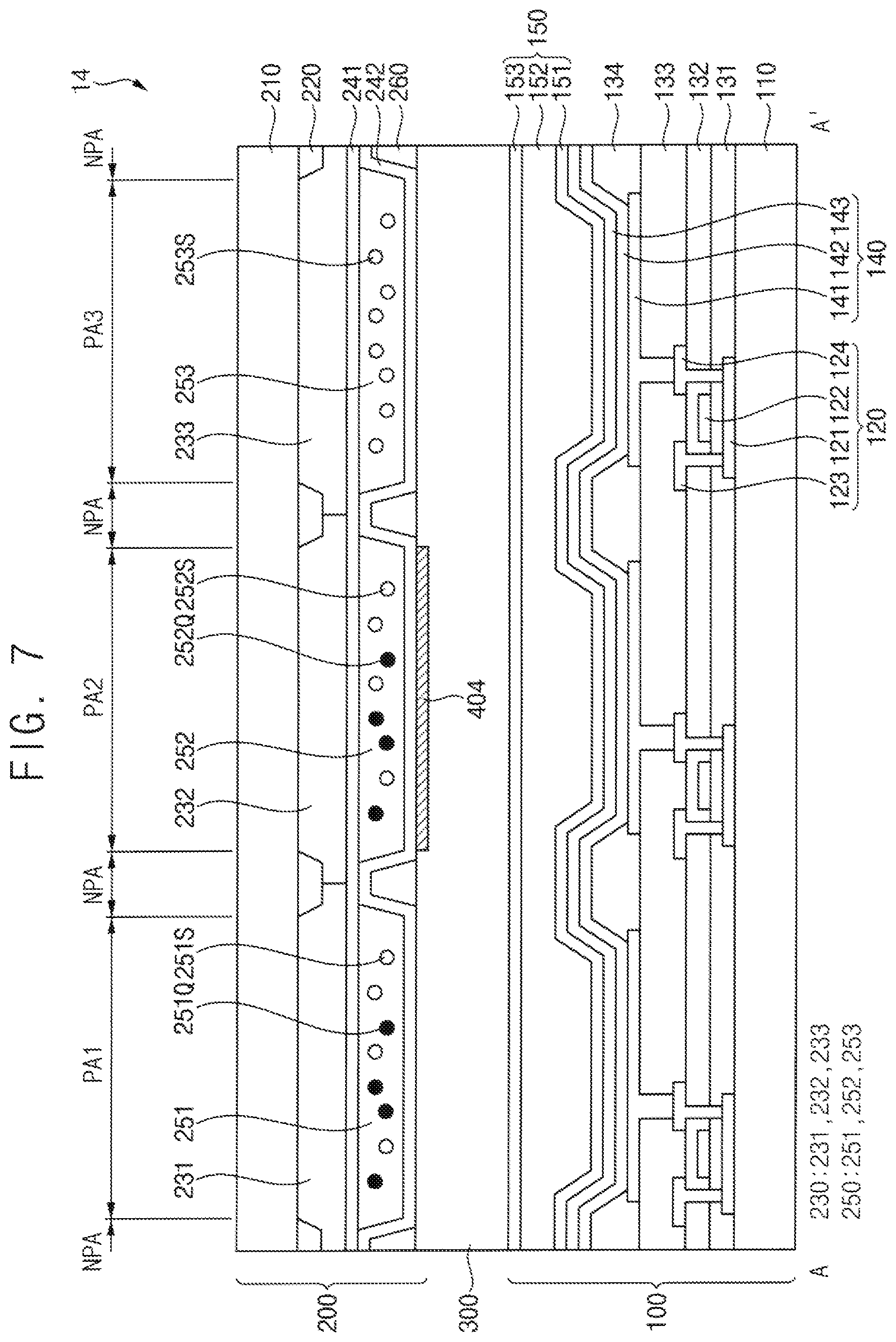 Patent US12455408 Figure 7 – Color conversion panel and display device including the same