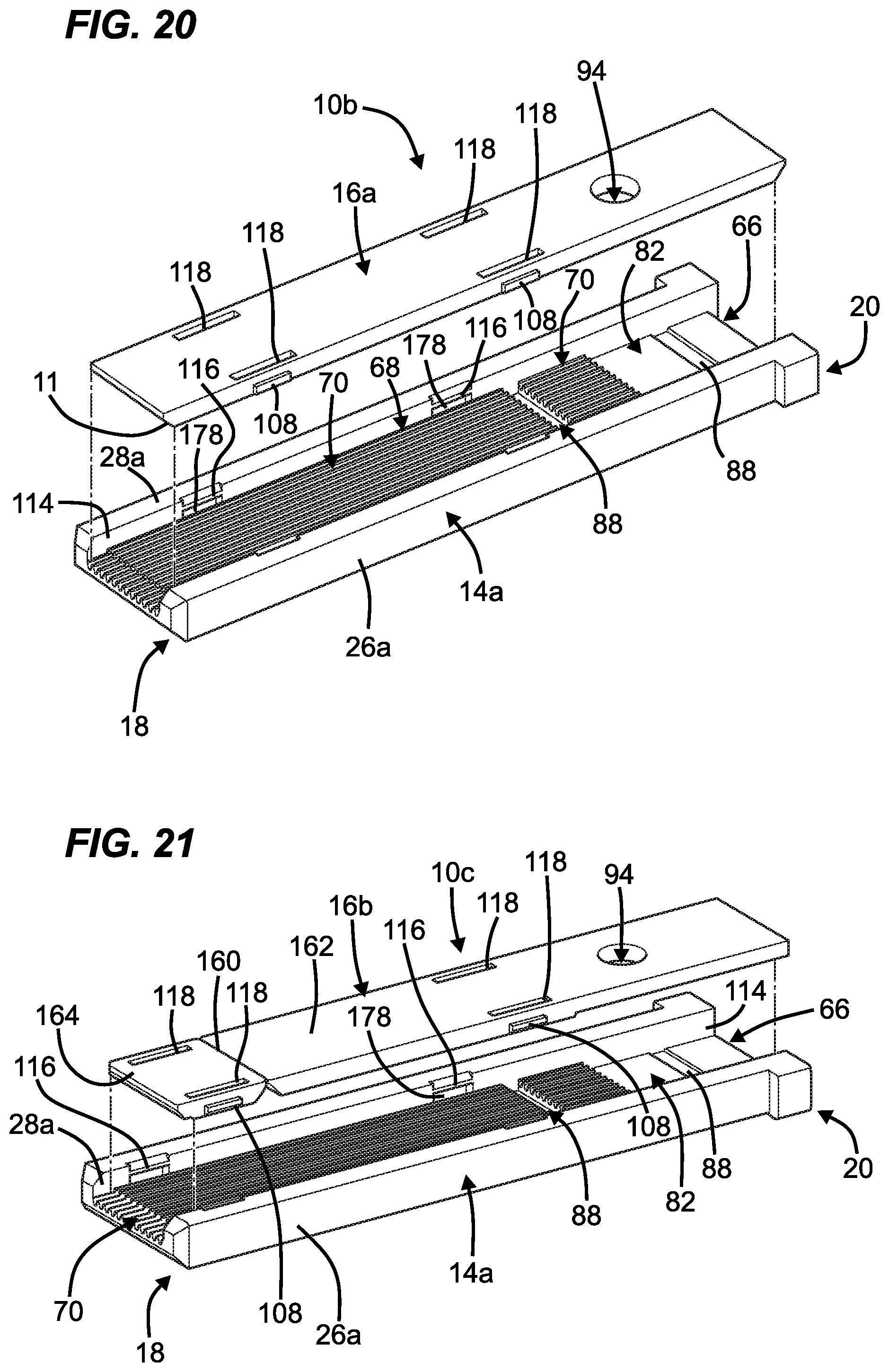 Patent US12455416 Figure 16 – Low profile fiber holders for use with bare fiber multi-fiber fiber optic connectors