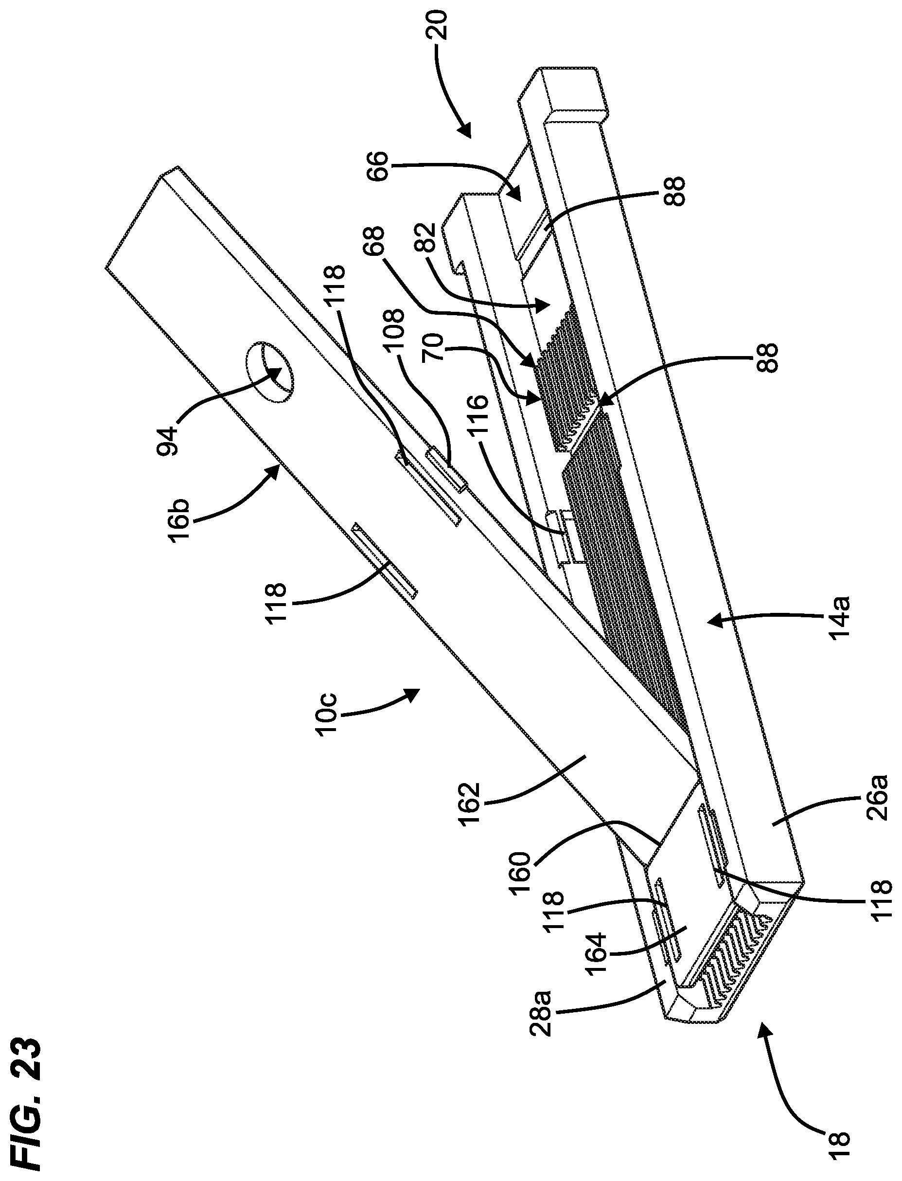 Patent US12455416 Figure 18 – Low profile fiber holders for use with bare fiber multi-fiber fiber optic connectors