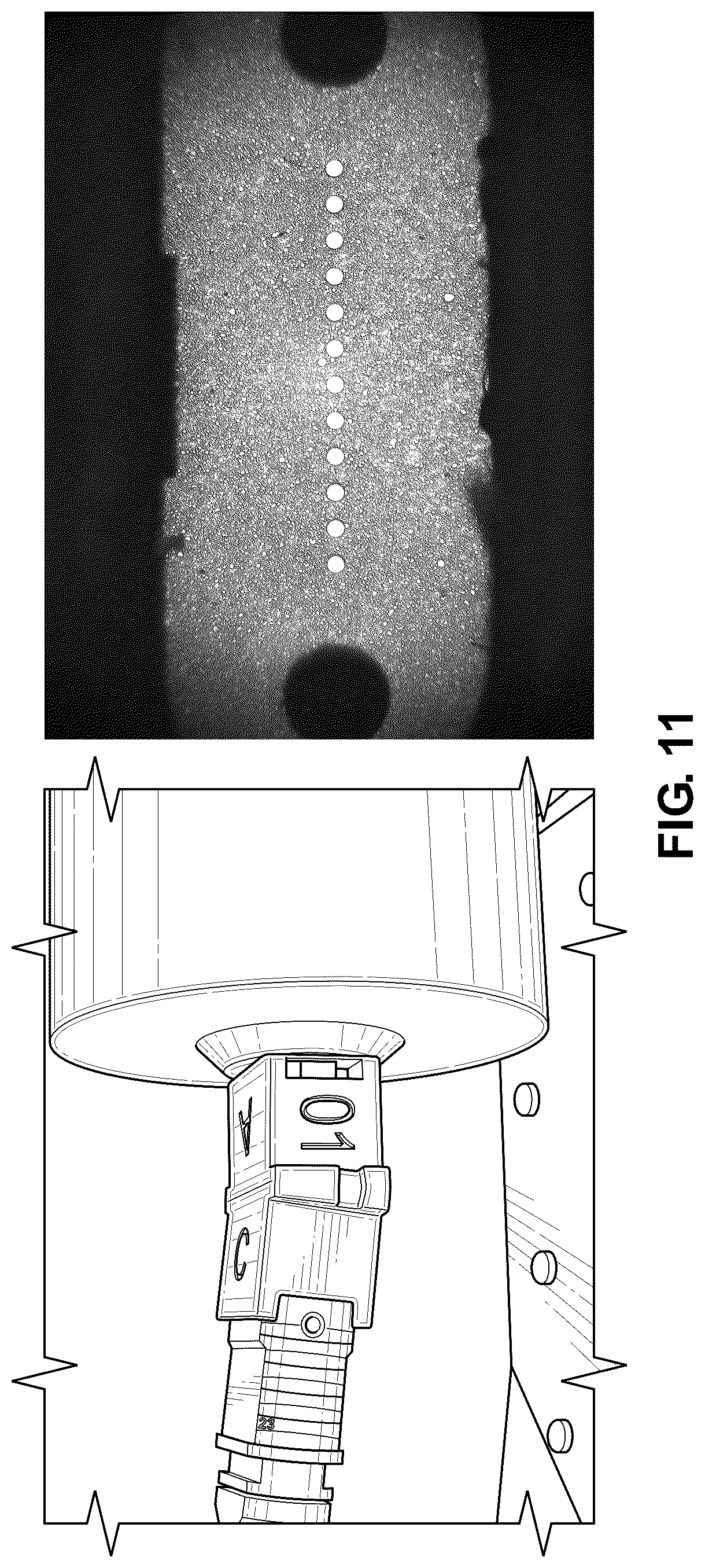 Patent US12455417 Figure 11 – MPO adapter for APC connector inspection