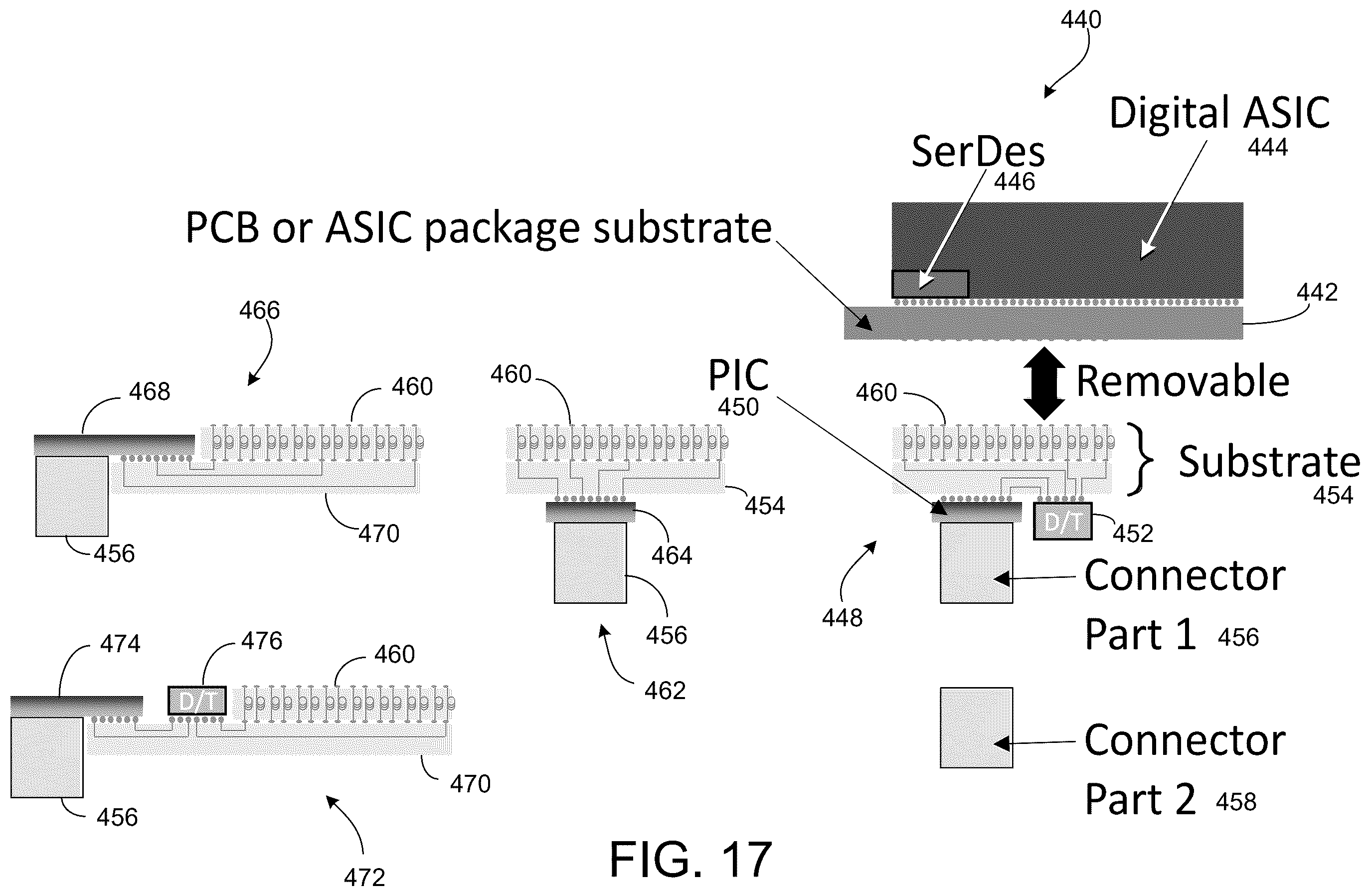 Patent US12455422 Figure 15 – Communication systems having co-packaged optical modules