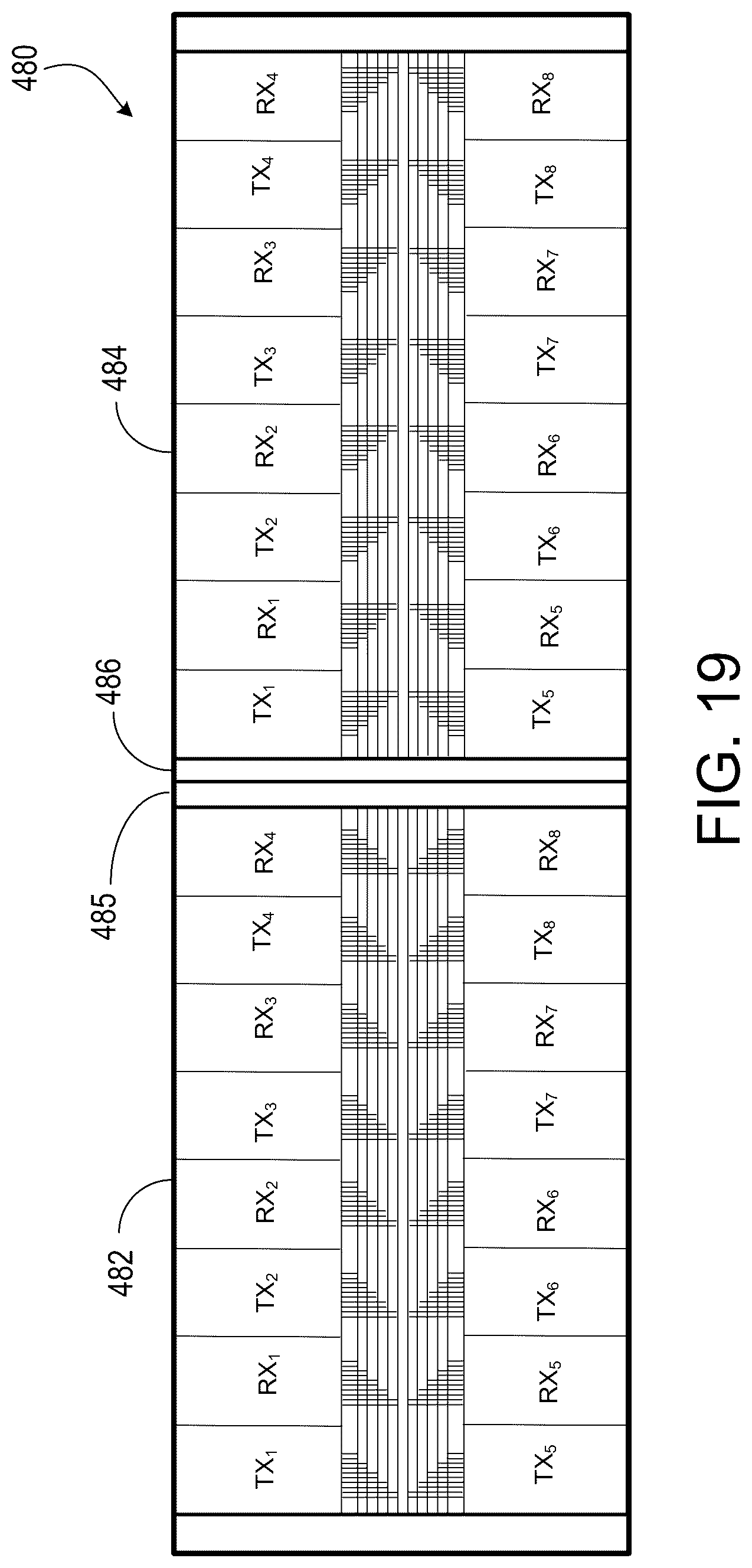 Patent US12455422 Figure 17 – Communication systems having co-packaged optical modules