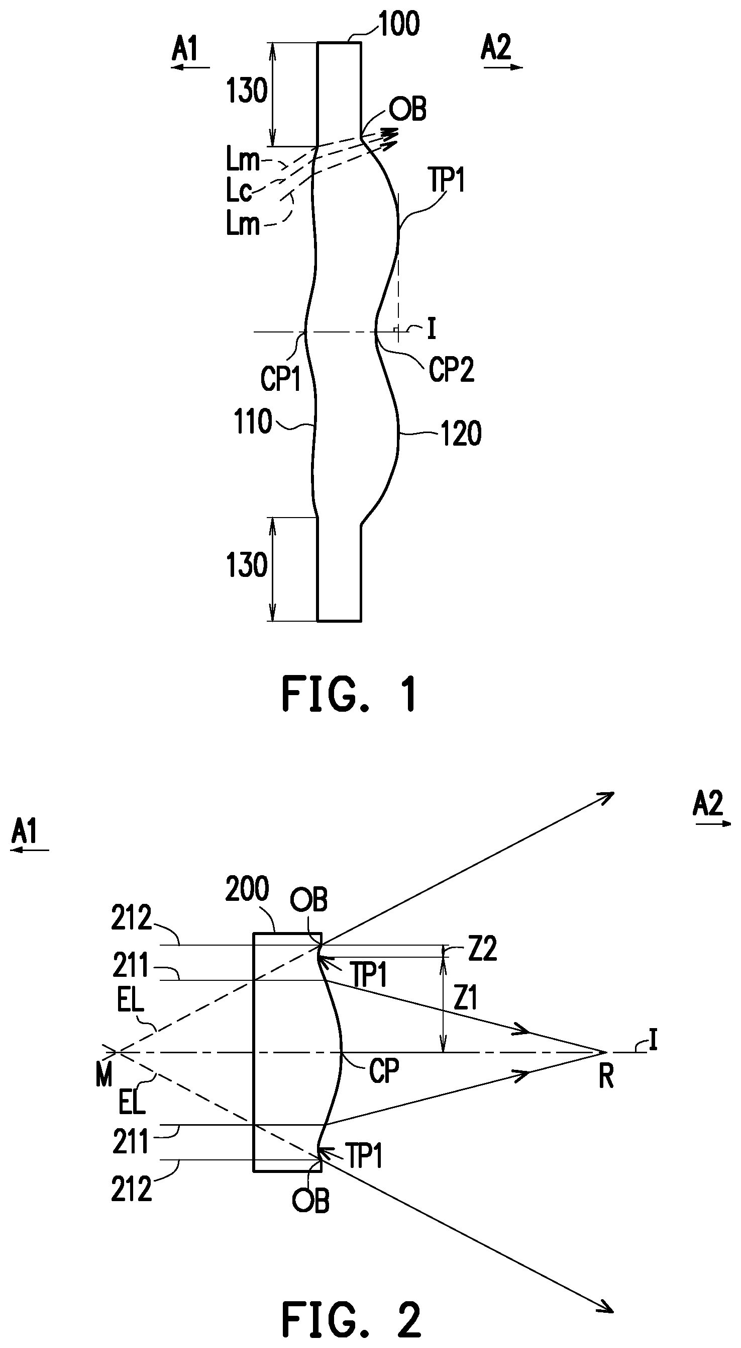 Patent US12455433 — Optical imaging lens including six lenses of −+−+−−, −+−++−, −+−+++ or −+++−− refractive powers — Figure 1