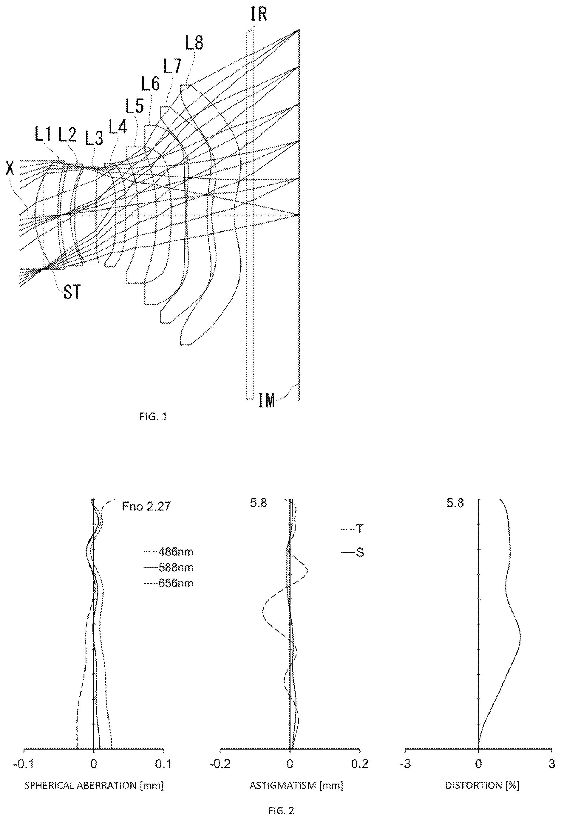 Patent US12455434 — Image pickup lens — Figure 1