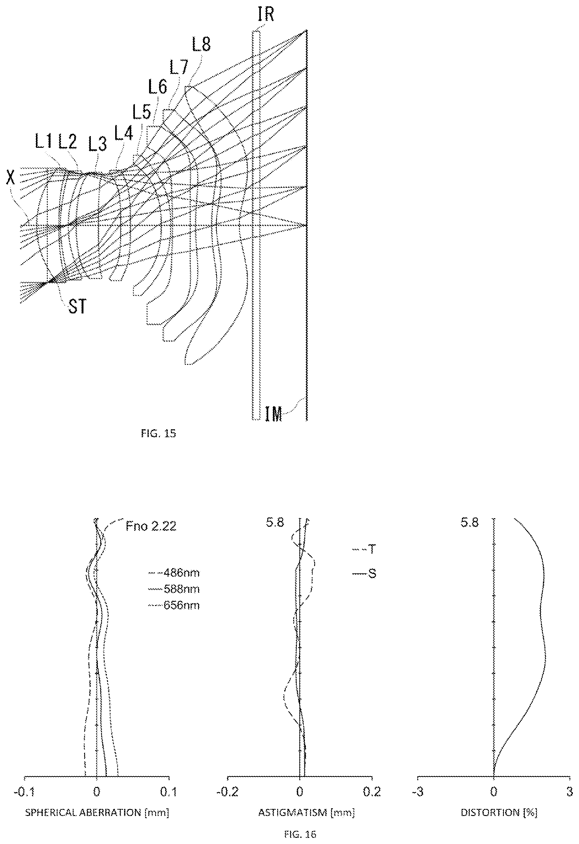 Patent US12455434 Figure 8 – Image pickup lens
