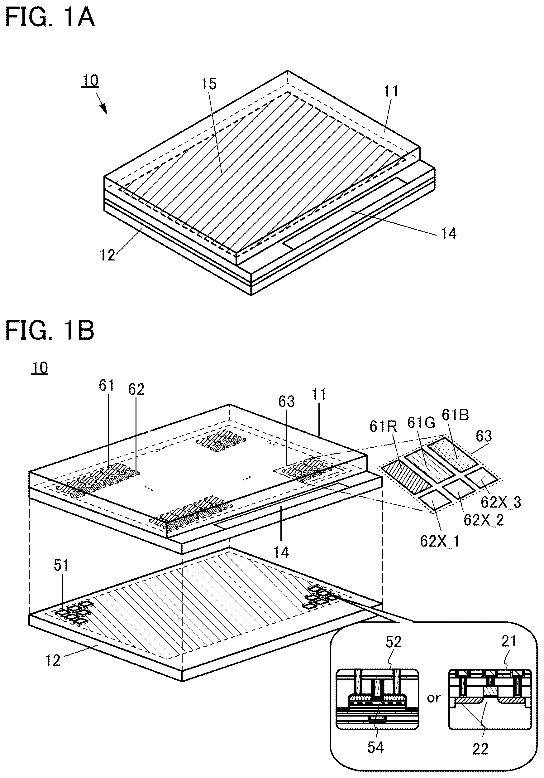 Patent US12455446 Figure 1 – Display device with light emitting device and light sensing device in one layer