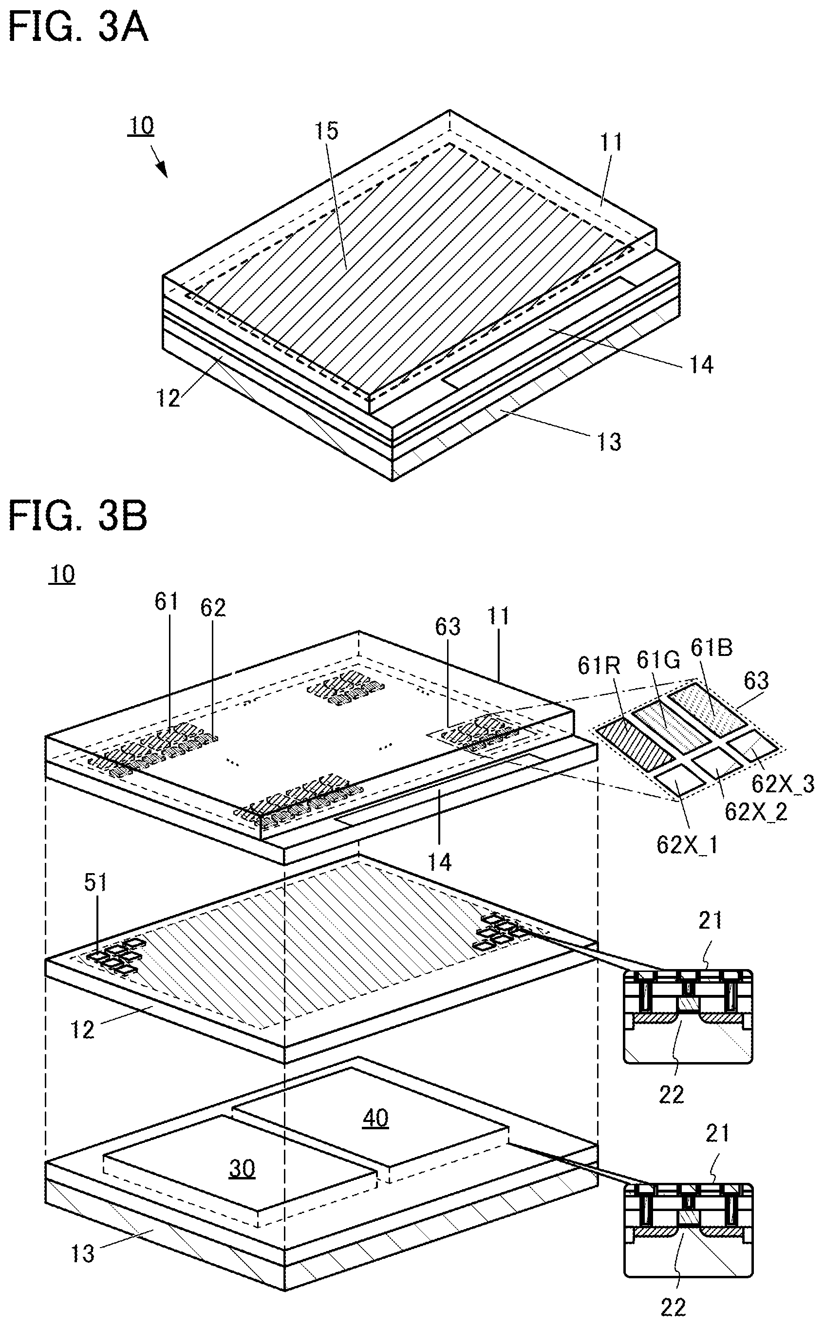 Patent US12455446 Figure 3 – Display device with light emitting device and light sensing device in one layer