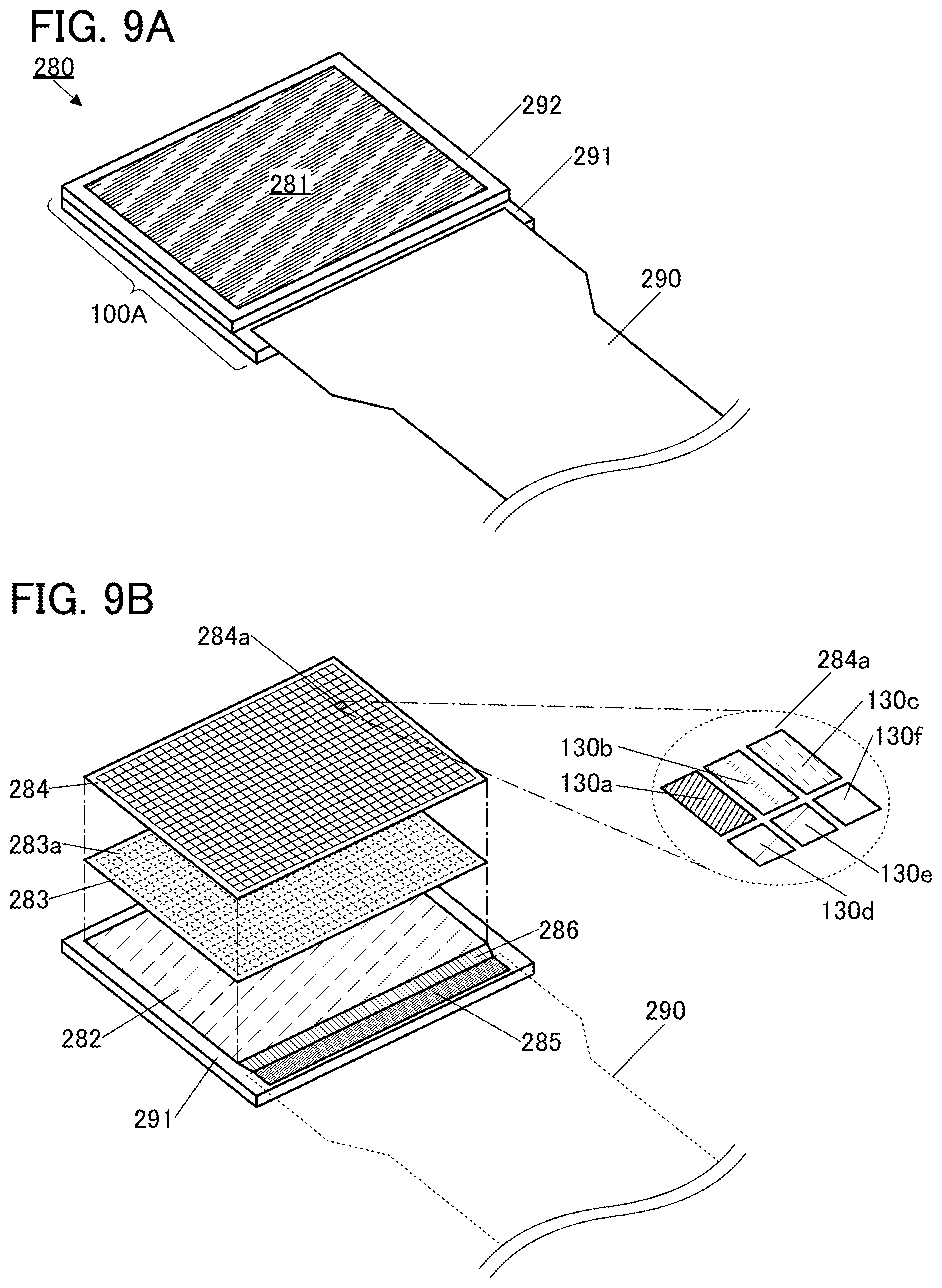Patent US12455446 Figure 9 – Display device with light emitting device and light sensing device in one layer