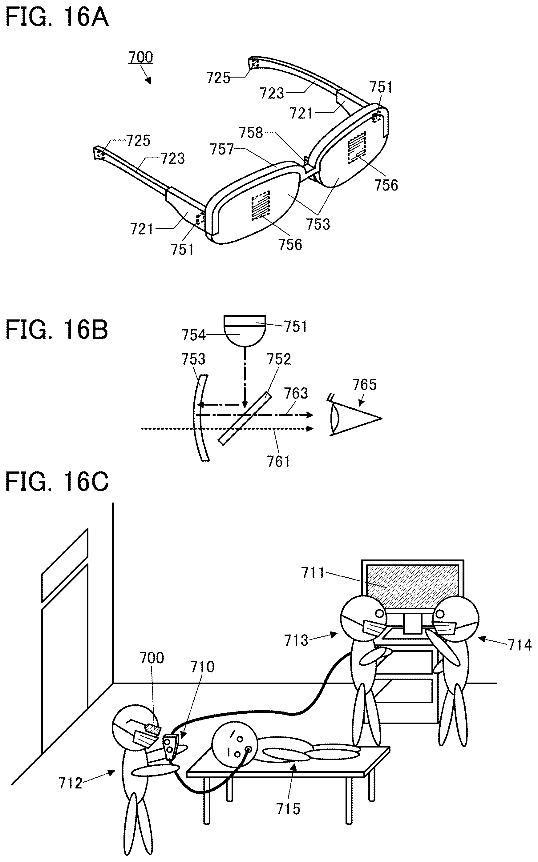 Patent US12455446 Figure 16 – Display device with light emitting device and light sensing device in one layer